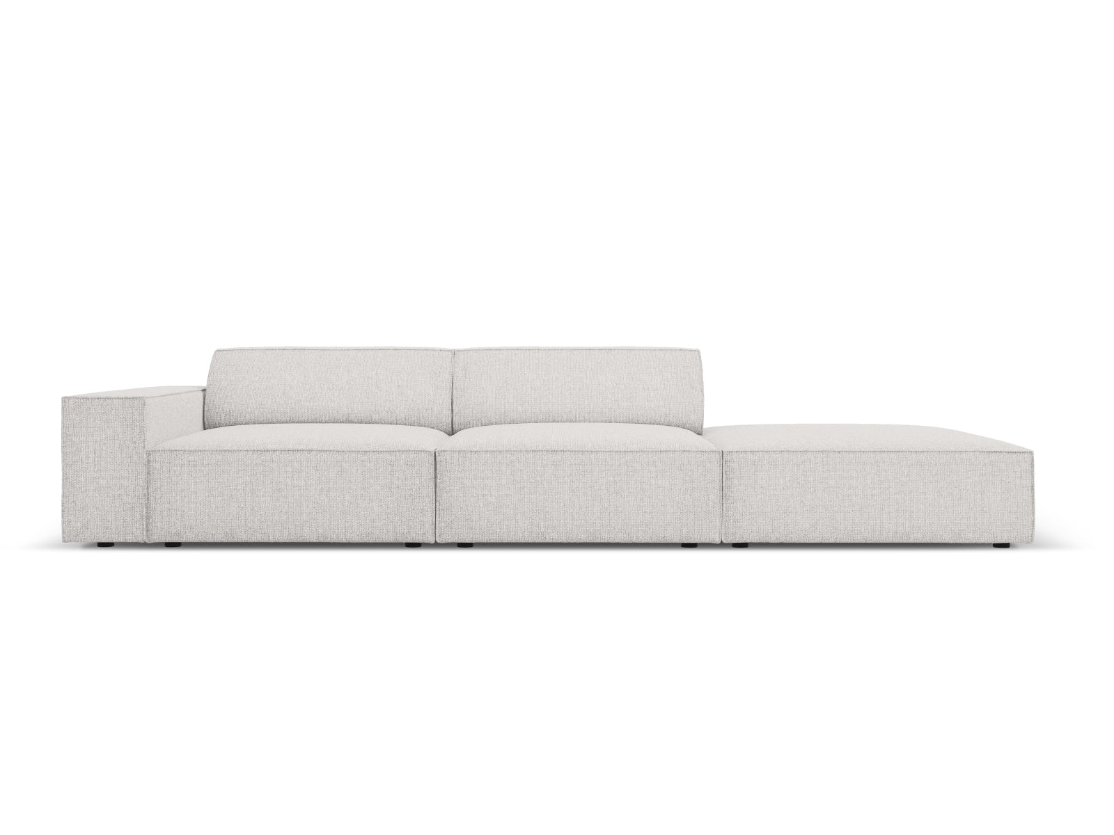 Jodie Modulares Sofa open rechts 3 Sitzer in Light Grey präsentiert im Onlineshop von KAQTU Design AG. L-Sofa rechts ist von Micadoni