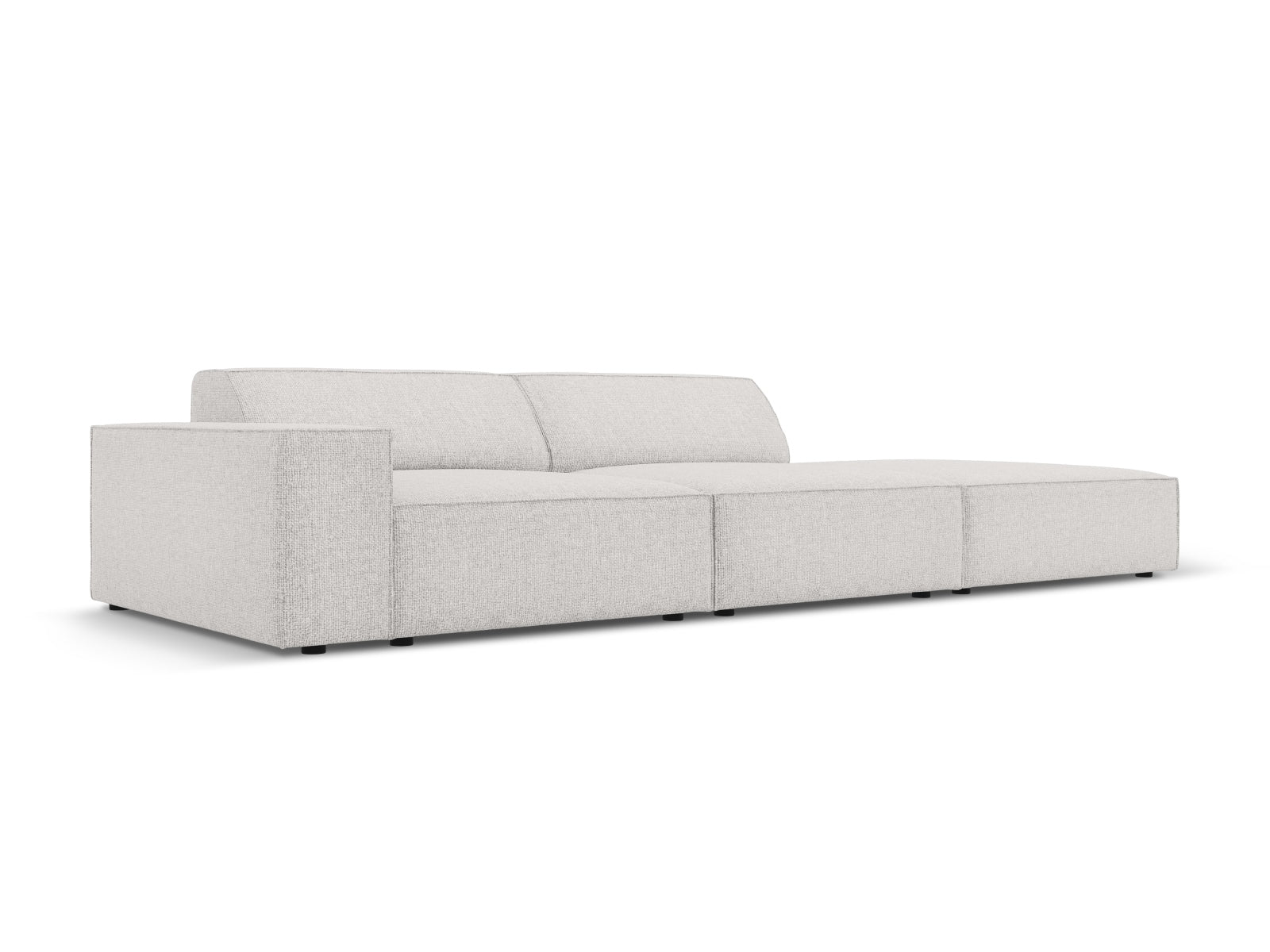 Jodie Modulares Sofa open rechts 3 Sitzer in Light Grey präsentiert im Onlineshop von KAQTU Design AG. L-Sofa rechts ist von Micadoni
