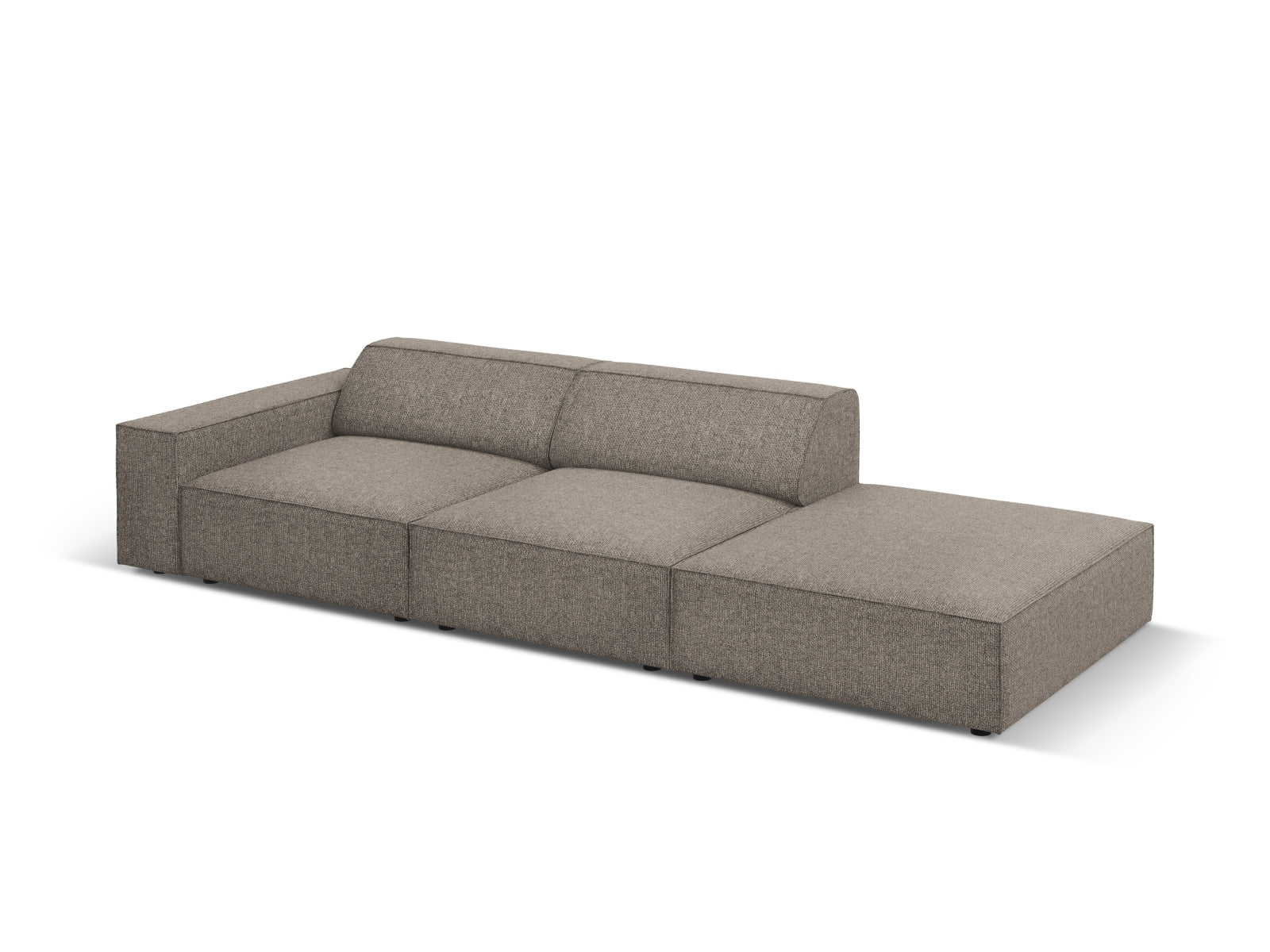 Jodie Modulares Sofa open rechts 3 Sitzer in Grey präsentiert im Onlineshop von KAQTU Design AG. L-Sofa rechts ist von Micadoni