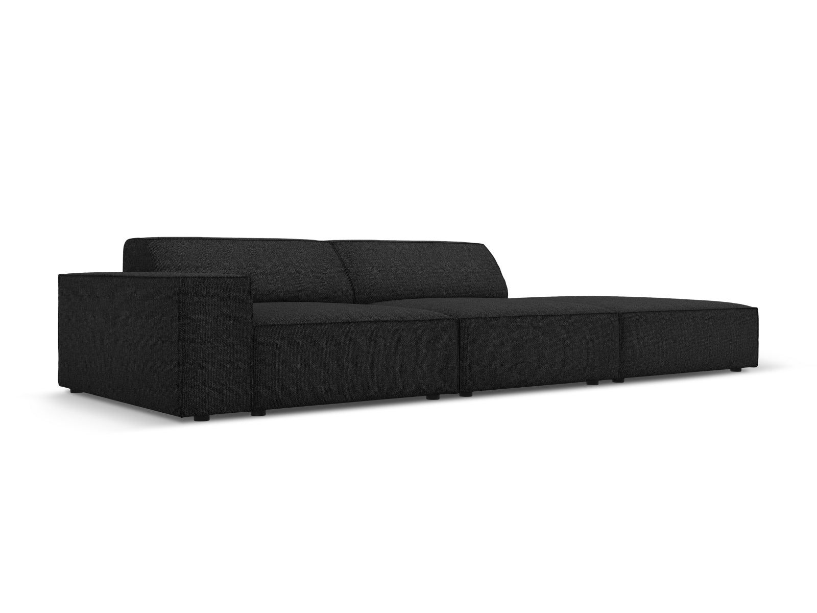 Jodie Modulares Sofa open rechts 3 Sitzer in Black präsentiert im Onlineshop von KAQTU Design AG. L-Sofa rechts ist von Micadoni
