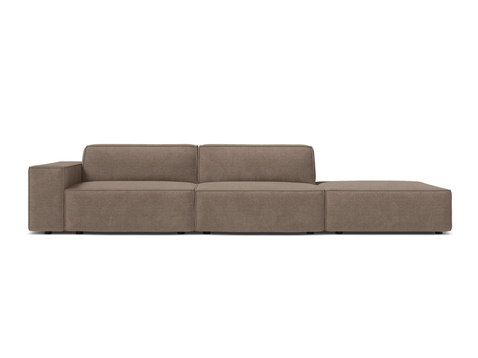 3-Sitzer Modular Sofa rechts Jodie in Cappuccino-Liberty präsentiert im Onlineshop von KAQTU Design AG. 3er Sofa ist von Micadoni