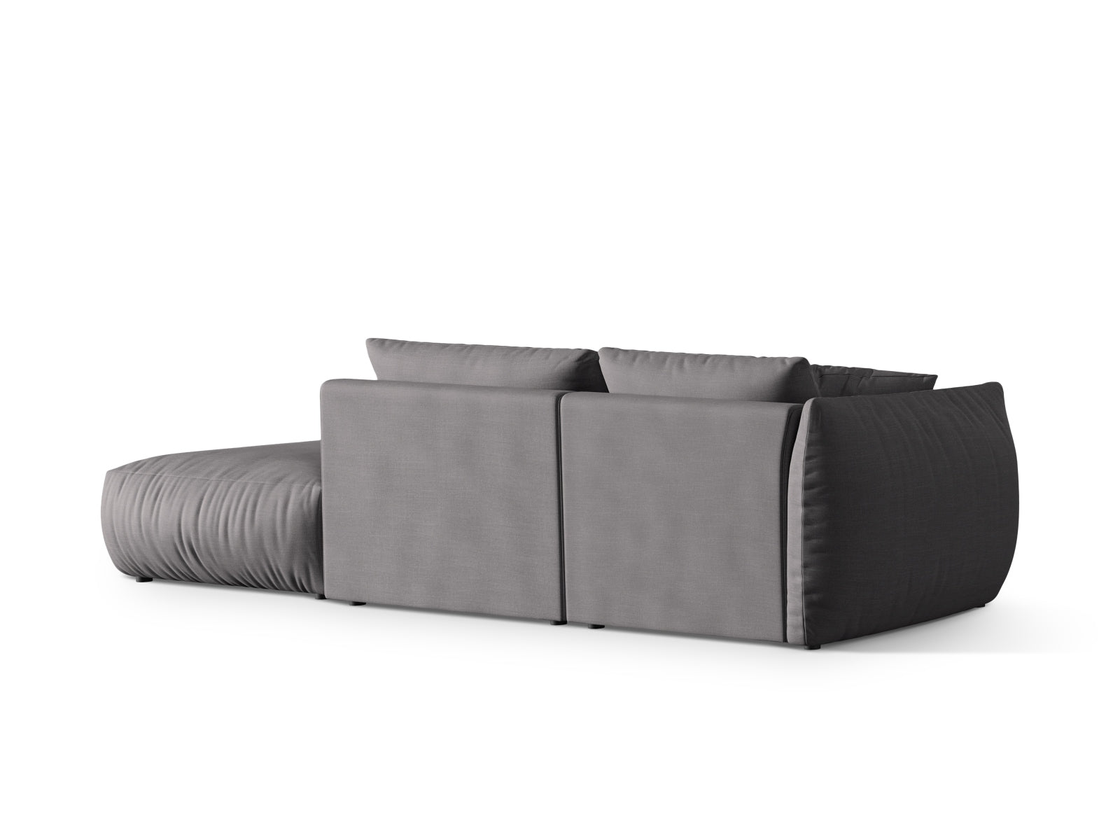 Elegantes Chris Modular Sofa in warmen Sandnuancen, 3-Sitzer mit rechter Armlehne, ideal für stilvolle und einladende Wohnräume.