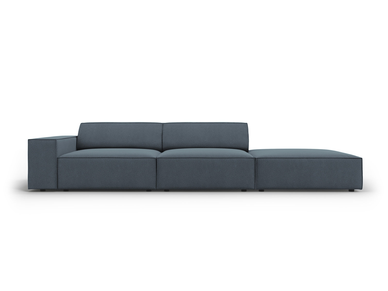 Jodie Modulares Sofa open rechts 3 Sitzer in Blue präsentiert im Onlineshop von KAQTU Design AG. L-Sofa rechts ist von Micadoni