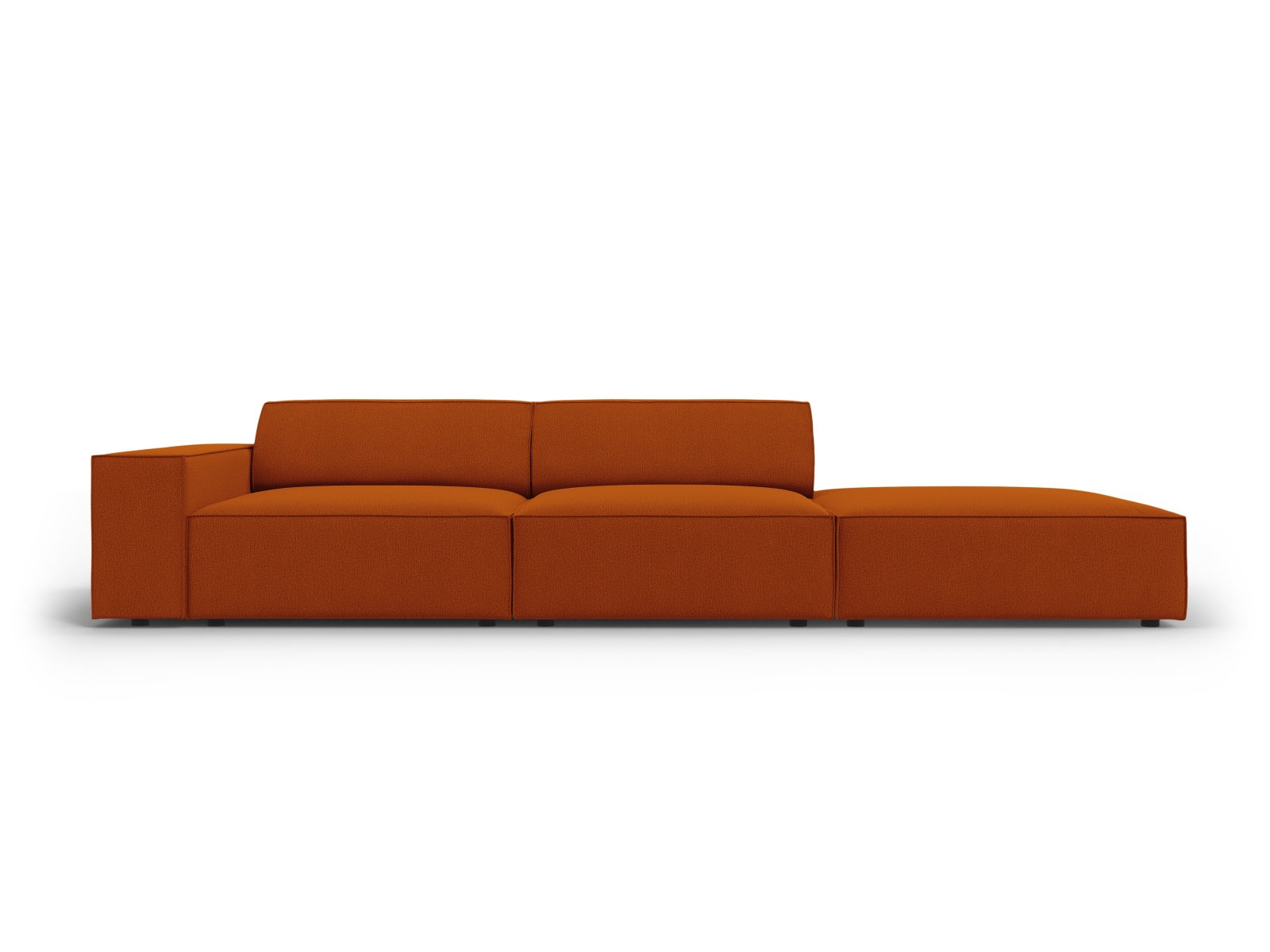 Jodie Modulares Sofa open rechts 3 Sitzer in Terracotta präsentiert im Onlineshop von KAQTU Design AG. L-Sofa rechts ist von Micadoni