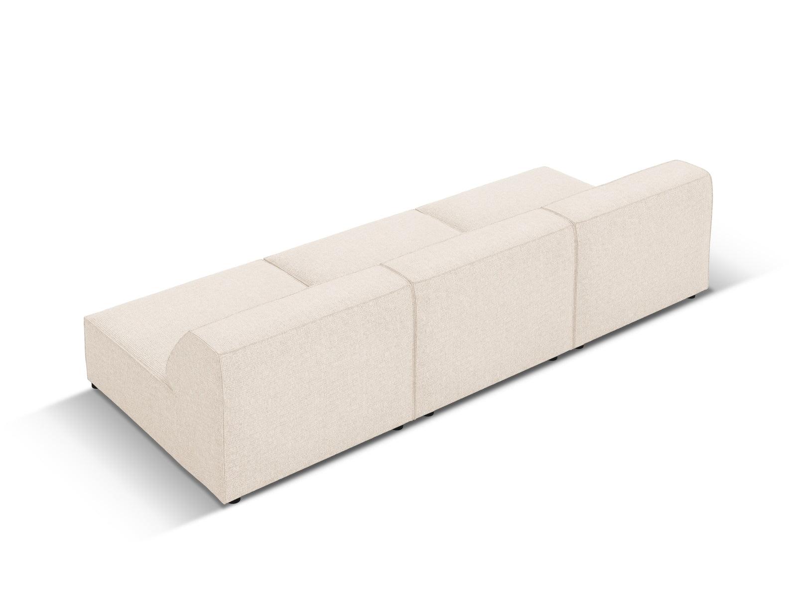 Jodie Modulares Sofa 3 Sitzer in Light Beige präsentiert im Onlineshop von KAQTU Design AG. 3er Sofa ist von Micadoni