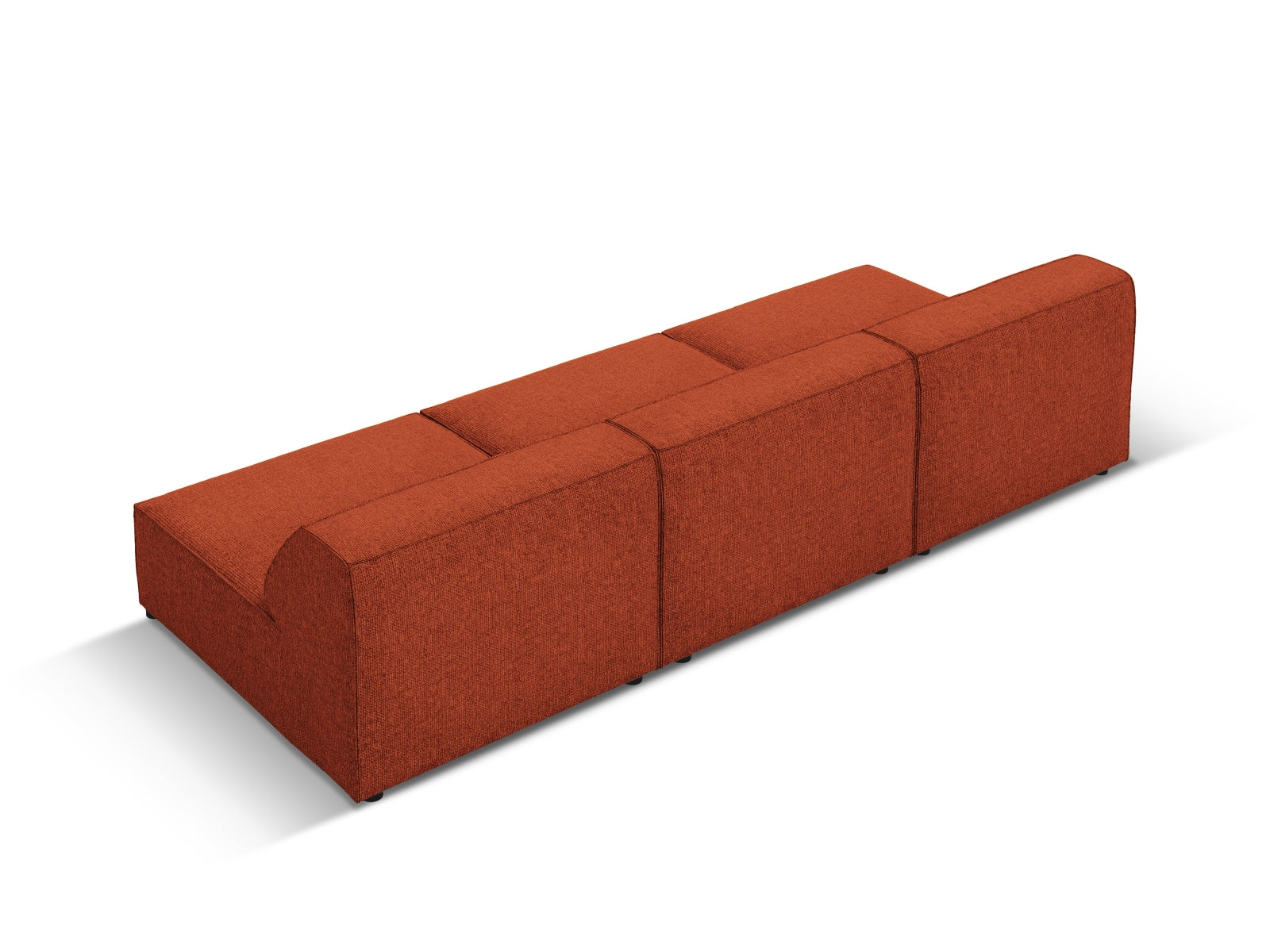 Jodie Modulares Sofa 3 Sitzer in Terracotta präsentiert im Onlineshop von KAQTU Design AG. 3er Sofa ist von Micadoni