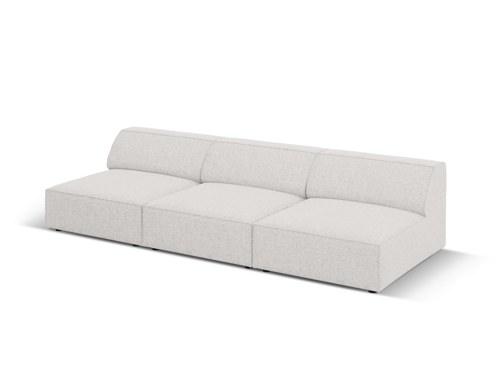 Jodie Modulares Sofa 3 Sitzer in Light Grey präsentiert im Onlineshop von KAQTU Design AG. 3er Sofa ist von Micadoni
