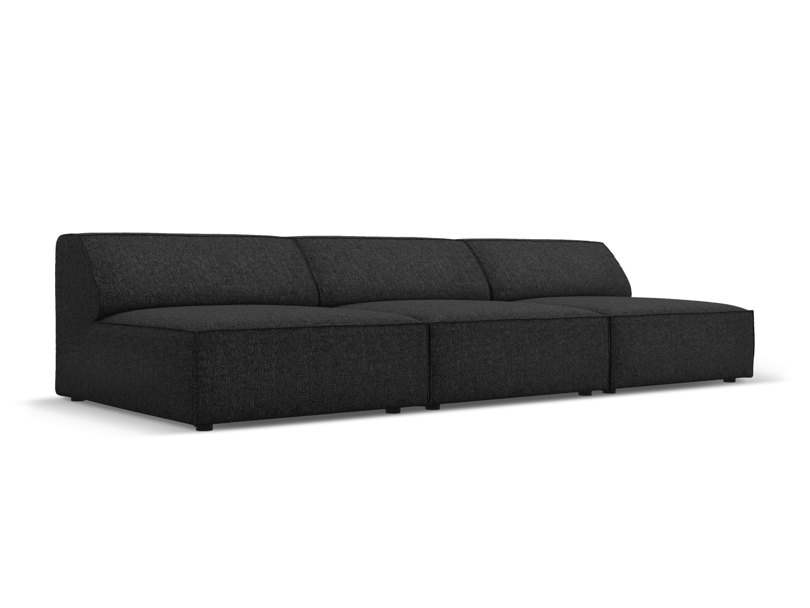 Jodie Modulares Sofa 3 Sitzer in Black präsentiert im Onlineshop von KAQTU Design AG. 3er Sofa ist von Micadoni