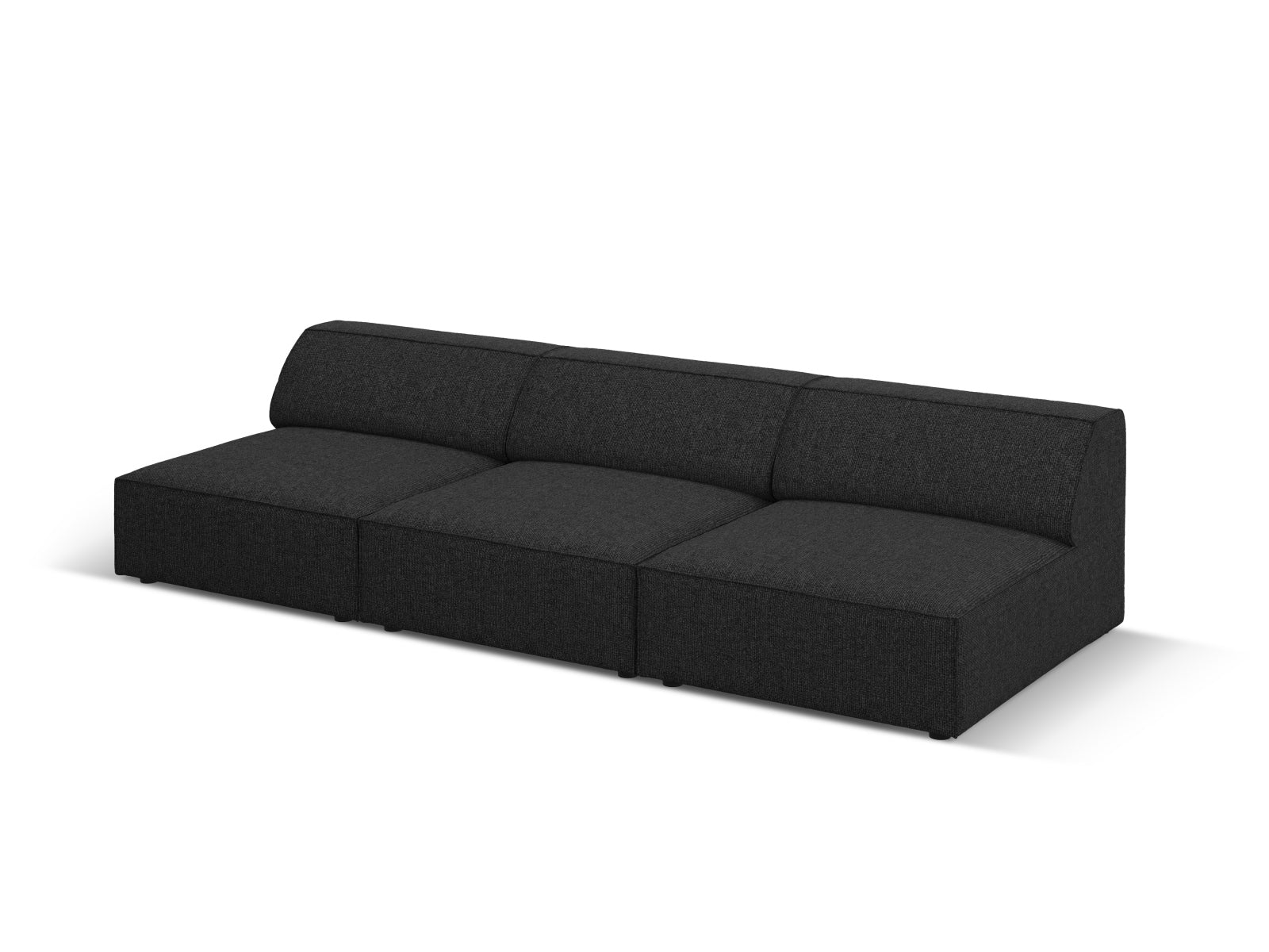 Jodie Modulares Sofa 3 Sitzer in Black präsentiert im Onlineshop von KAQTU Design AG. 3er Sofa ist von Micadoni