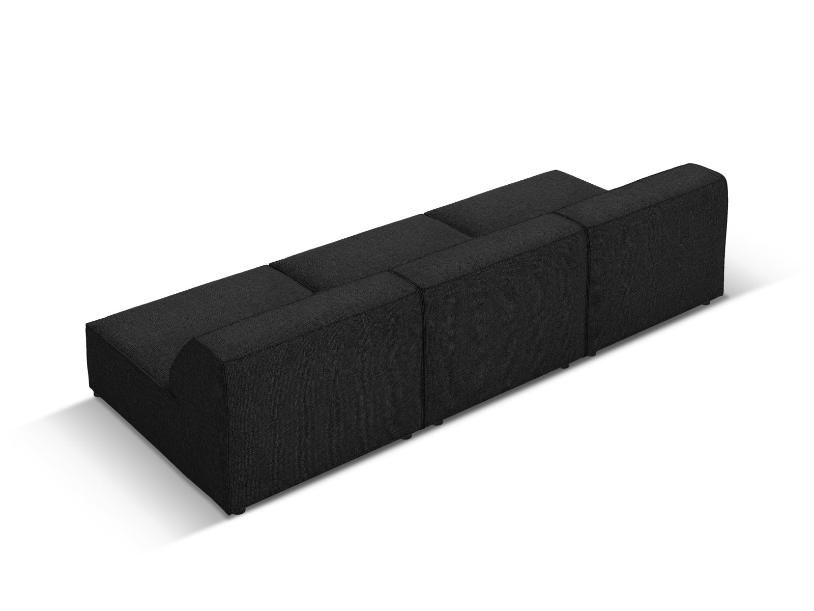 Jodie Modulares Sofa 3 Sitzer in Black präsentiert im Onlineshop von KAQTU Design AG. 3er Sofa ist von Micadoni