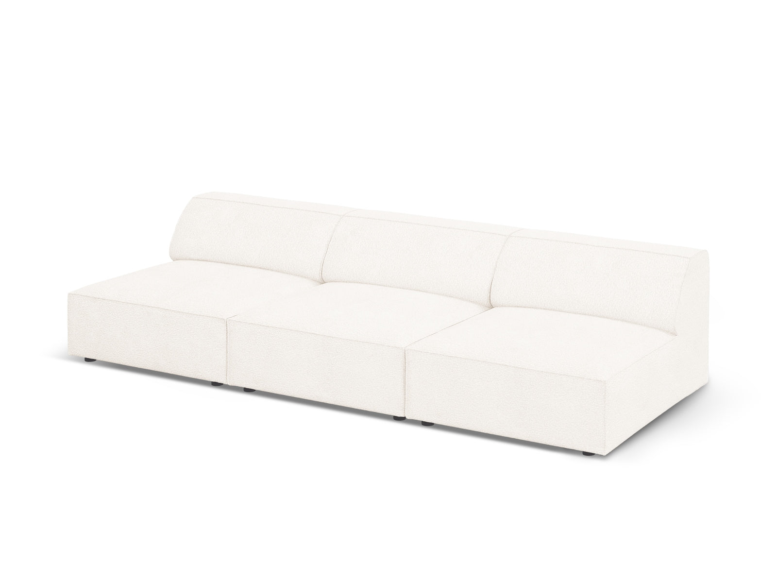 Jodie Boucle modulares Sofa 3 Sitzer in Beige präsentiert im Onlineshop von KAQTU Design AG. 3er Sofa ist von Micadoni