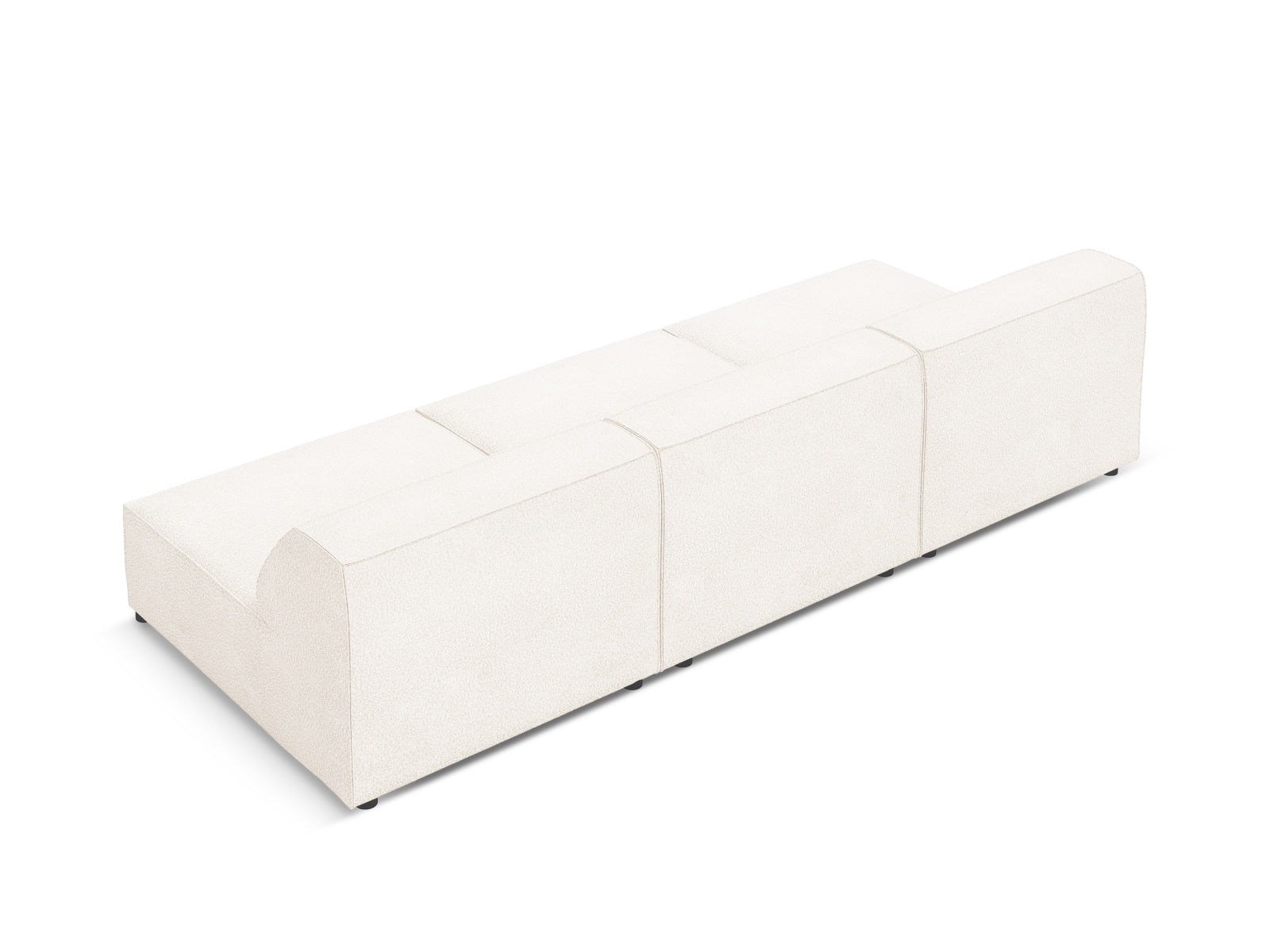 Jodie Boucle modulares Sofa 3 Sitzer in Beige präsentiert im Onlineshop von KAQTU Design AG. 3er Sofa ist von Micadoni