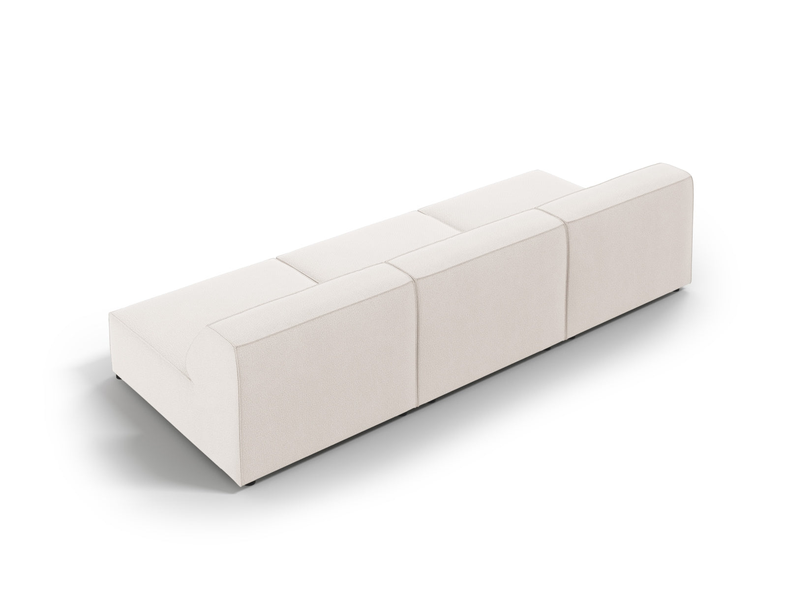 Jodie Modulares Sofa 3 Sitzer in Light Beige präsentiert im Onlineshop von KAQTU Design AG. 3er Sofa ist von Micadoni