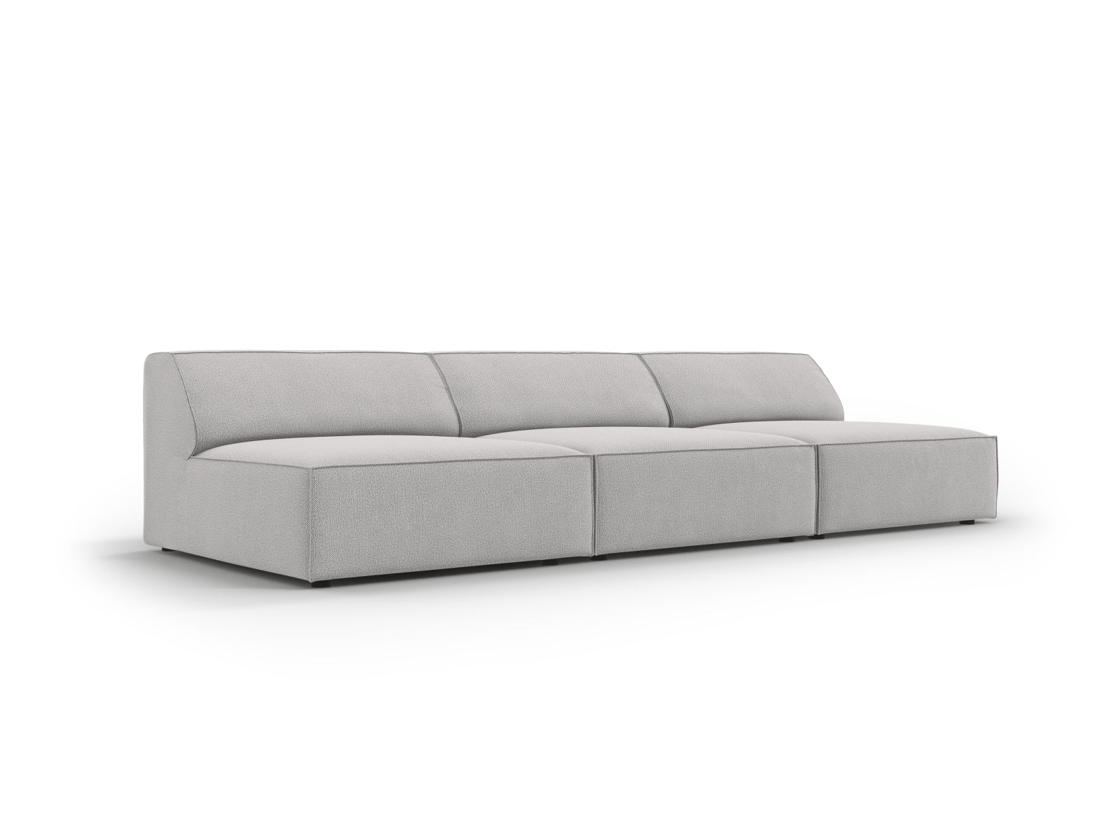 Jodie Modulares Sofa 3 Sitzer in Light Grey präsentiert im Onlineshop von KAQTU Design AG. 3er Sofa ist von Micadoni