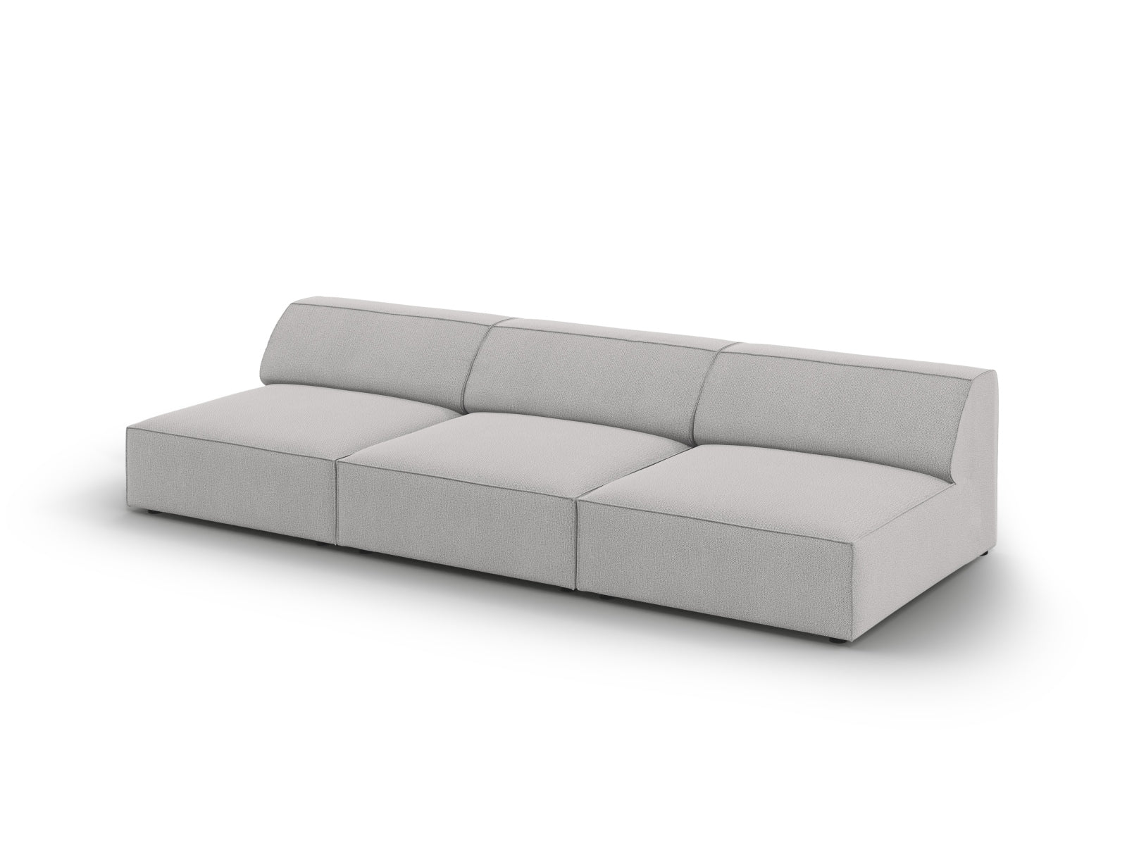 Jodie Modulares Sofa 3 Sitzer in Light Grey präsentiert im Onlineshop von KAQTU Design AG. 3er Sofa ist von Micadoni