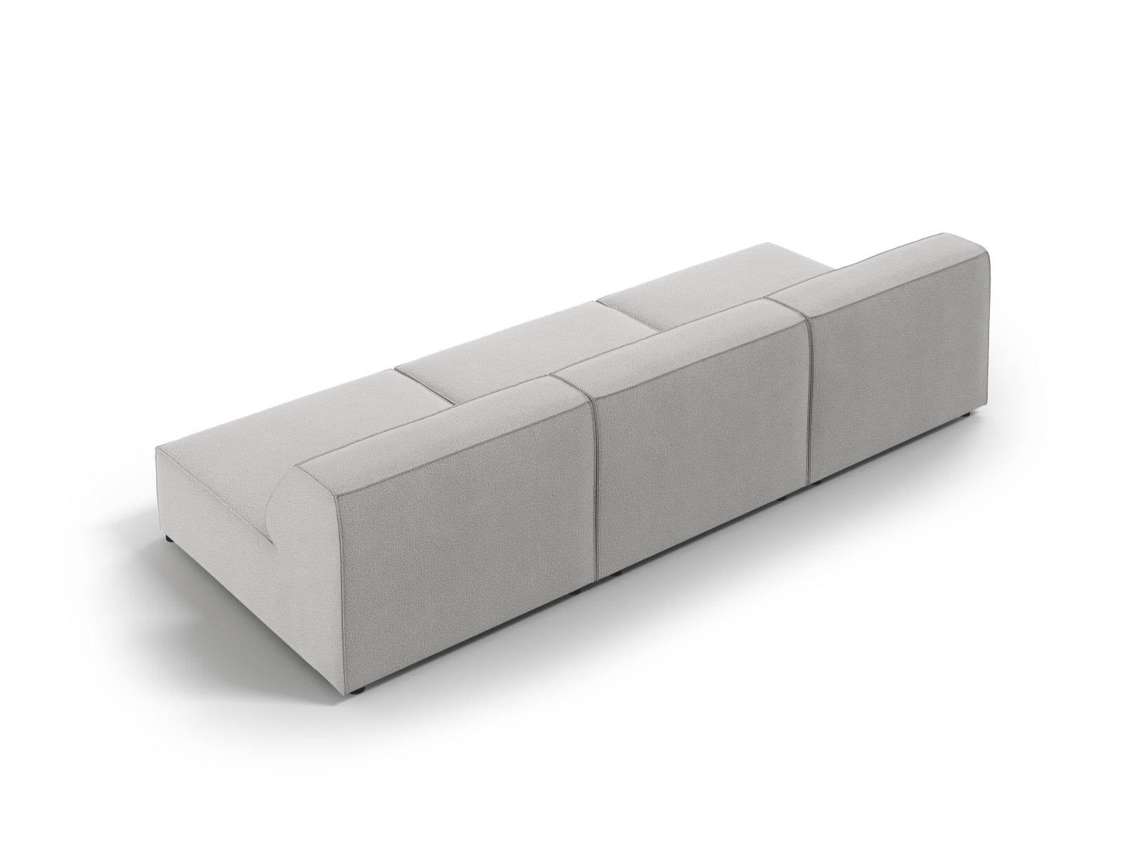 Jodie Modulares Sofa 3 Sitzer in Light Grey präsentiert im Onlineshop von KAQTU Design AG. 3er Sofa ist von Micadoni