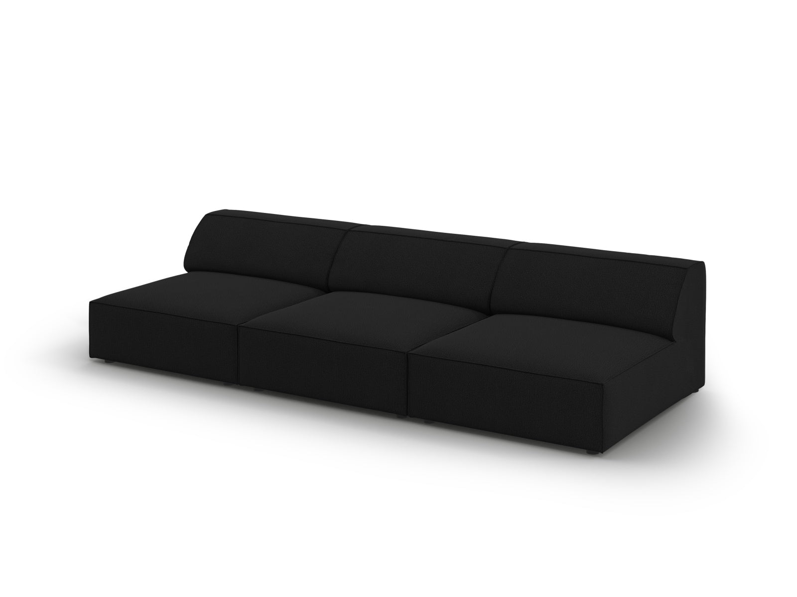 Jodie Modulares Sofa 3 Sitzer in Black präsentiert im Onlineshop von KAQTU Design AG. 3er Sofa ist von Micadoni