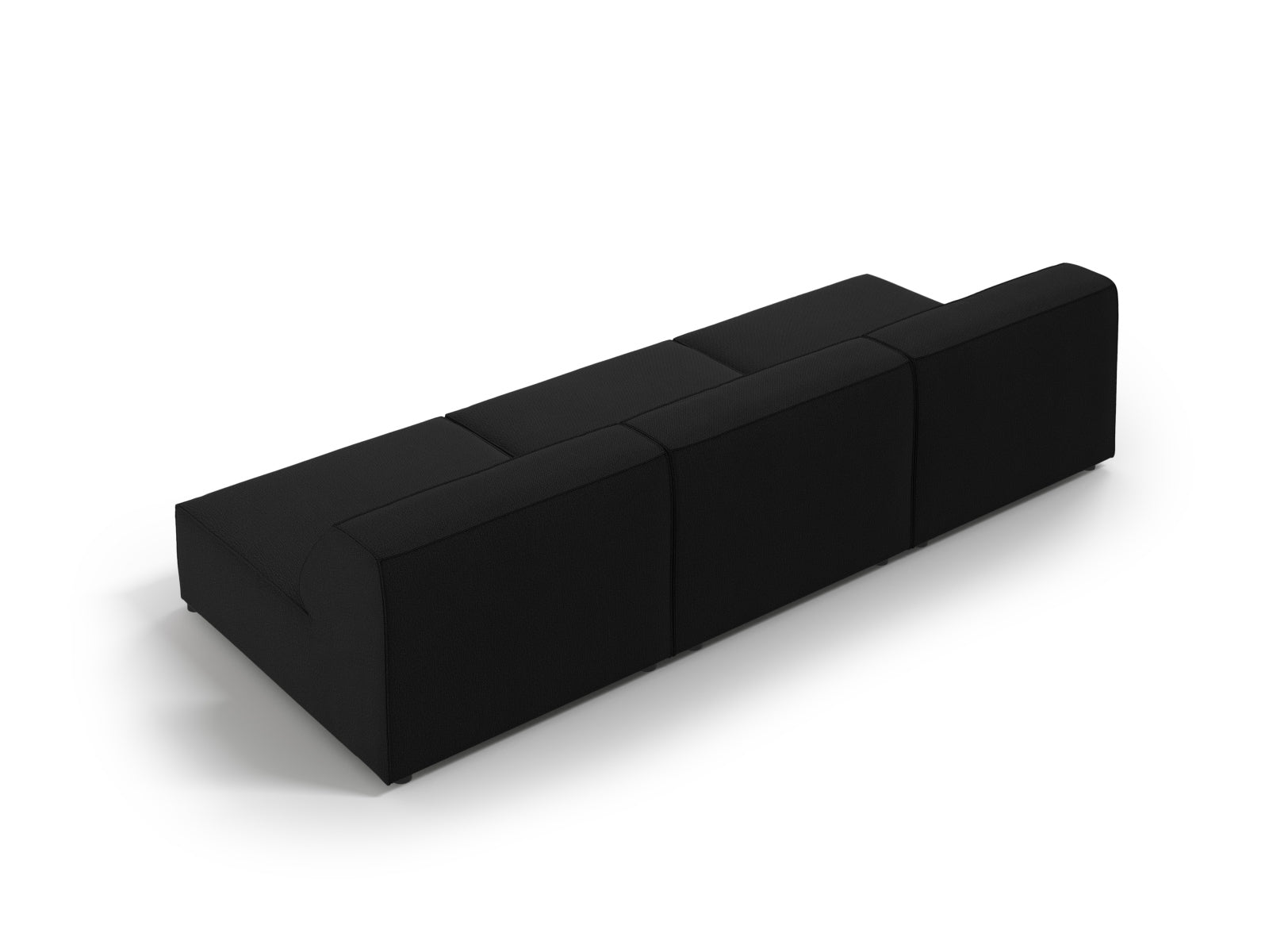 Jodie Modulares Sofa 3 Sitzer in Black präsentiert im Onlineshop von KAQTU Design AG. 3er Sofa ist von Micadoni