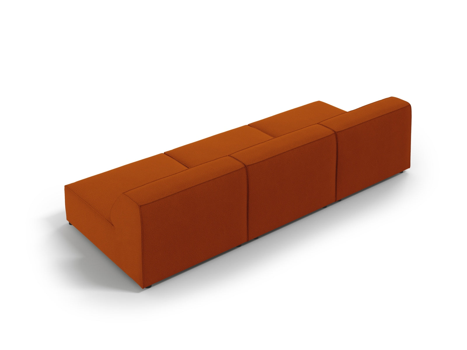 Jodie Modulares Sofa 3 Sitzer in Terracotta präsentiert im Onlineshop von KAQTU Design AG. 3er Sofa ist von Micadoni