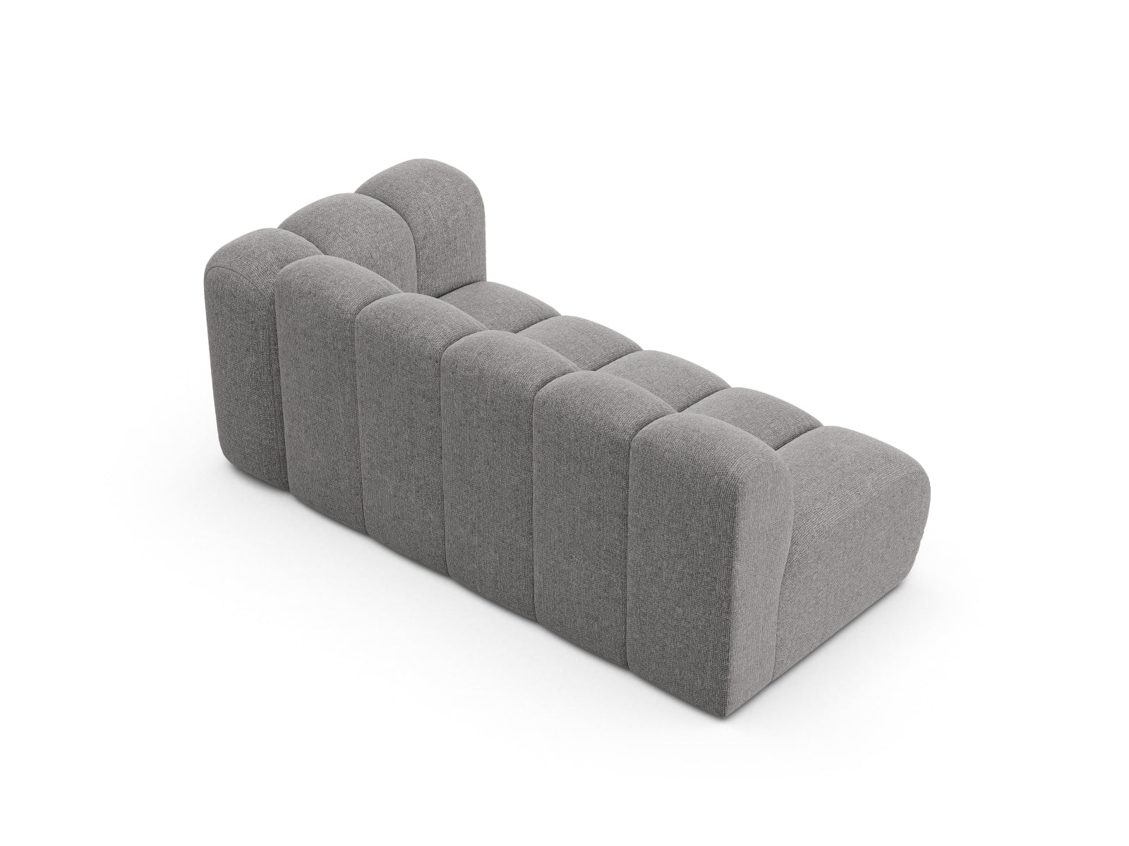 Stylisches, hellgraues 3-Sitzer Sofa Lupine von Micadoni, rechtsseitig, perfekt für zeitgemäße Inneneinrichtungen.