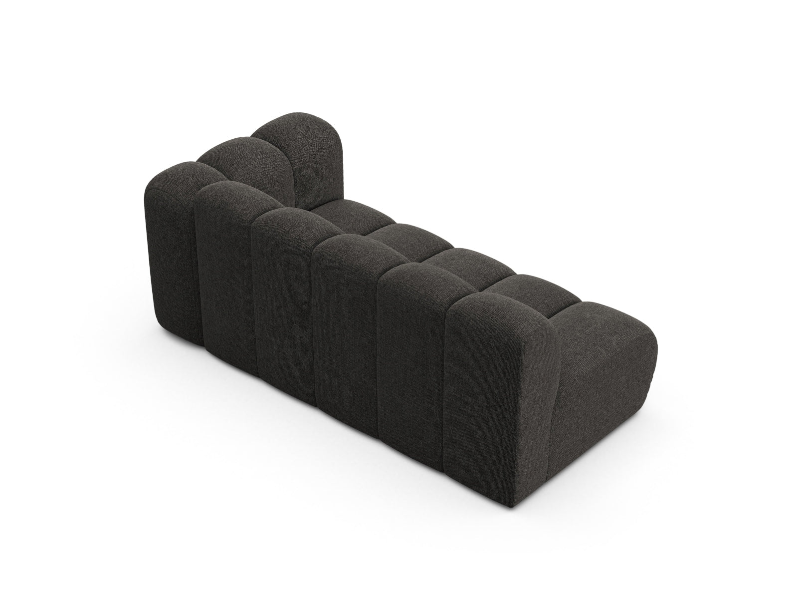 Stylisches, dunkelgraues 3-Sitzer Lupine Modular Sofa mit rechter Armlehne, perfekt für zeitgemäße Inneneinrichtungen.