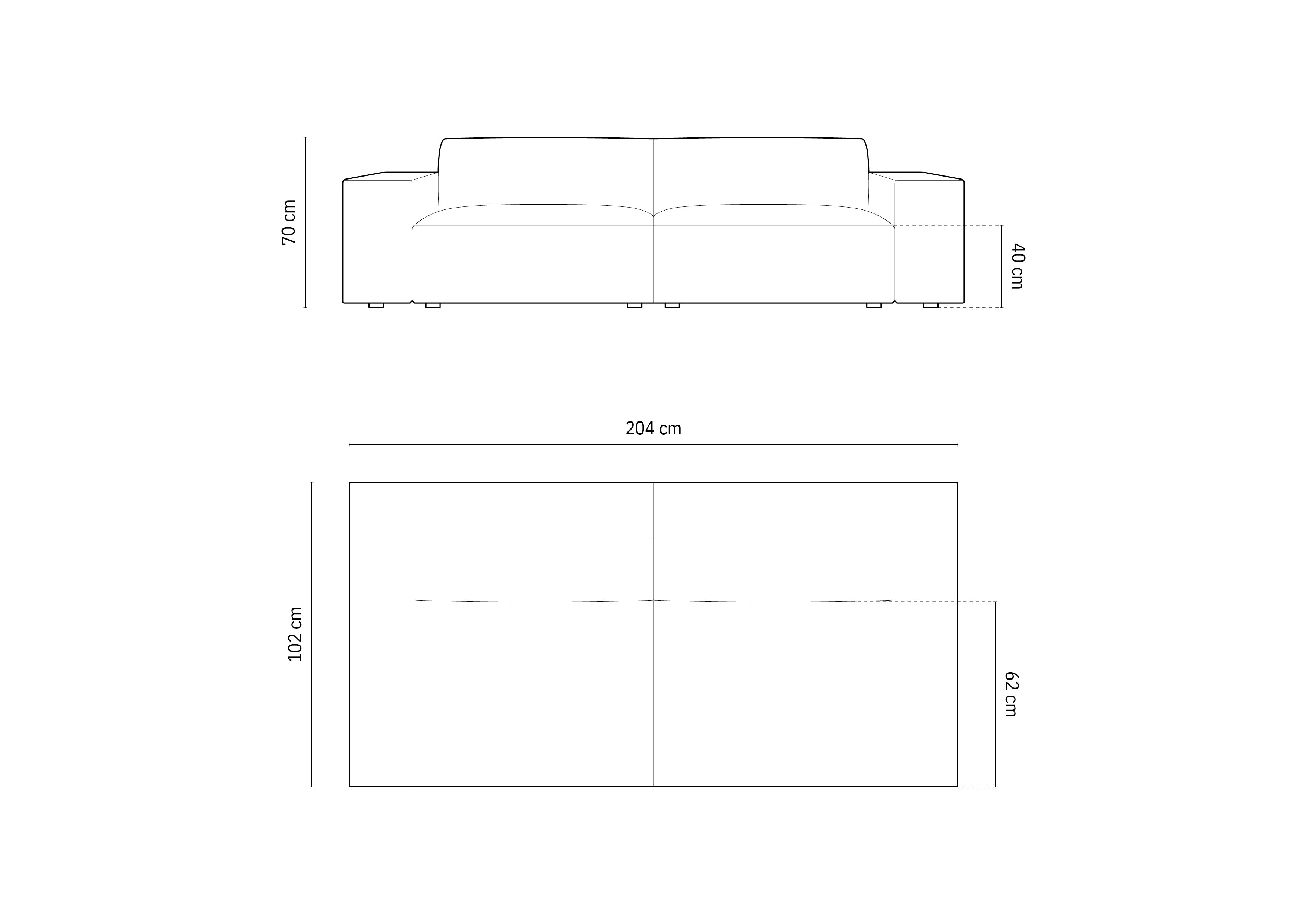 Jodie Boucle modulares Sofa 3 Sitzer in Dark Blue präsentiert im Onlineshop von KAQTU Design AG. 3er Sofa ist von Micadoni