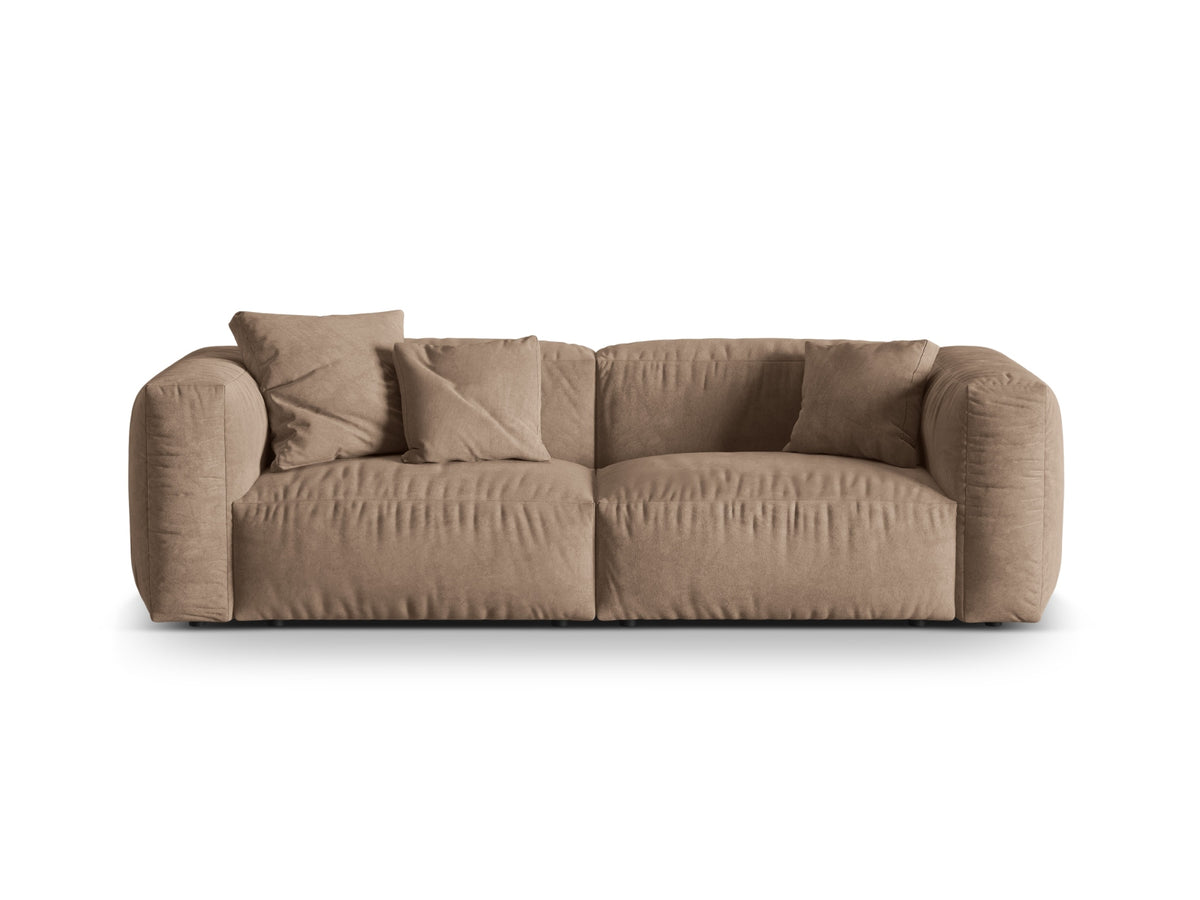 Martina Modulares Sofa 3 Sitzer in Dark Beige-Vogue präsentiert im Onlineshop von KAQTU Design AG. 3er Sofa ist von Micadoni