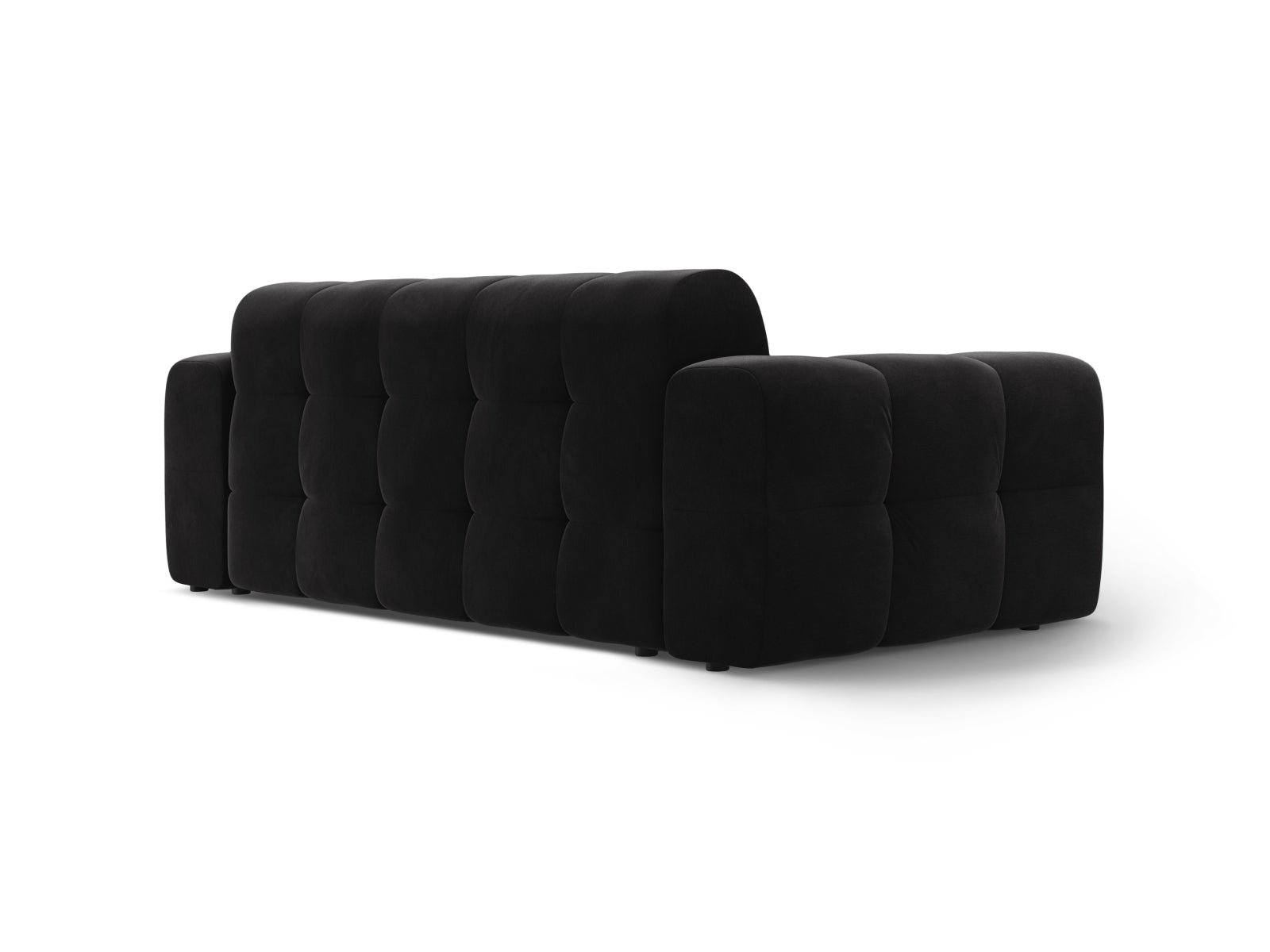 Kendal Velour Sofa 3 Sitzer in Black präsentiert im Onlineshop von KAQTU Design AG. 3er Sofa ist von Micadoni