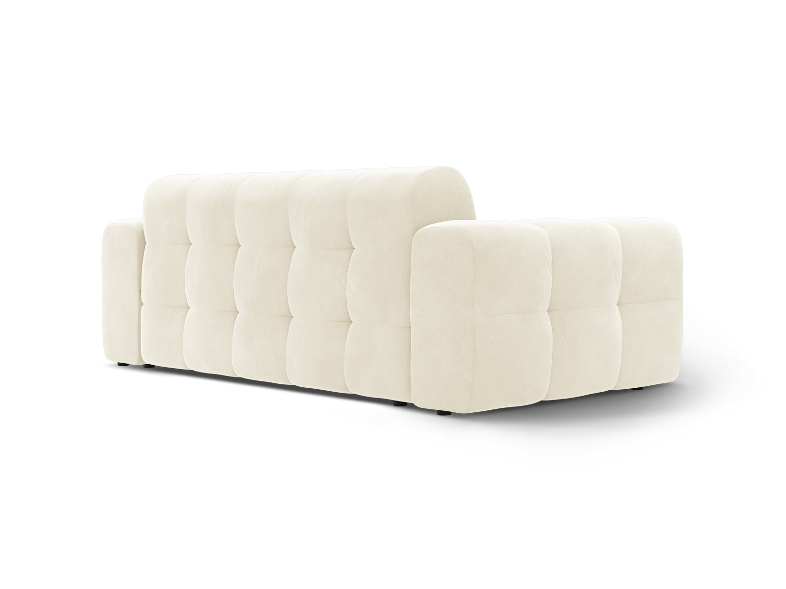 Kendal Velour Sofa 3 Sitzer in Ivory präsentiert im Onlineshop von KAQTU Design AG. 3er Sofa ist von Micadoni