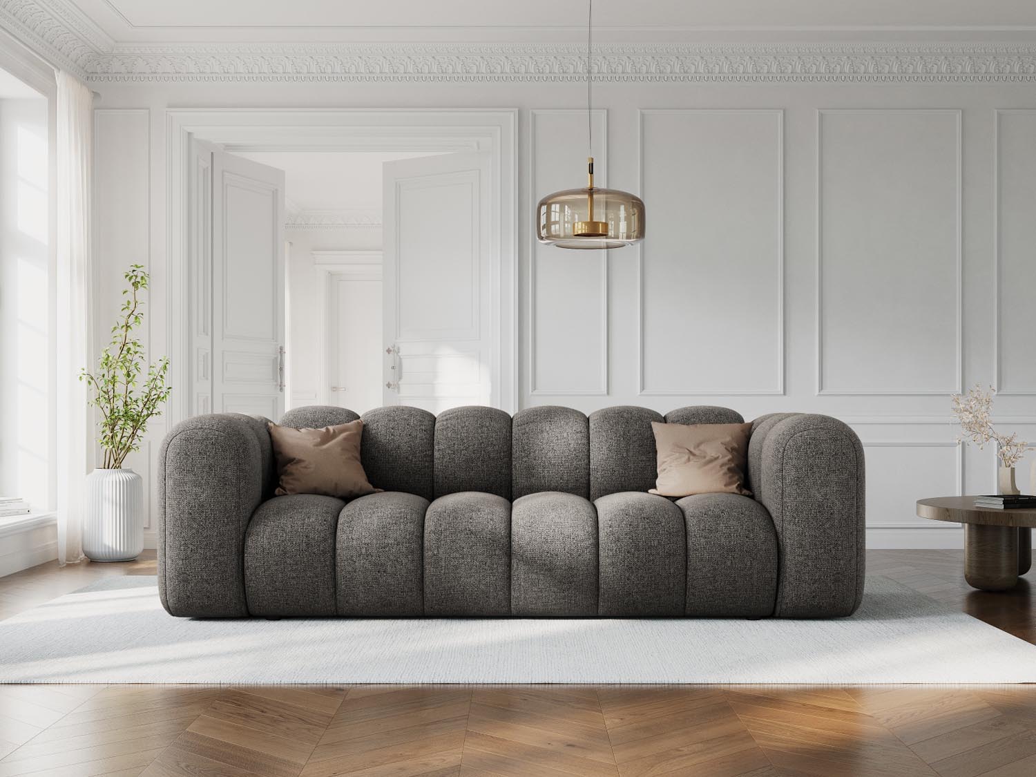 Lupine Sofa 3 Sitzer in Grey präsentiert im Onlineshop von KAQTU Design AG. 3er Sofa ist von Micadoni