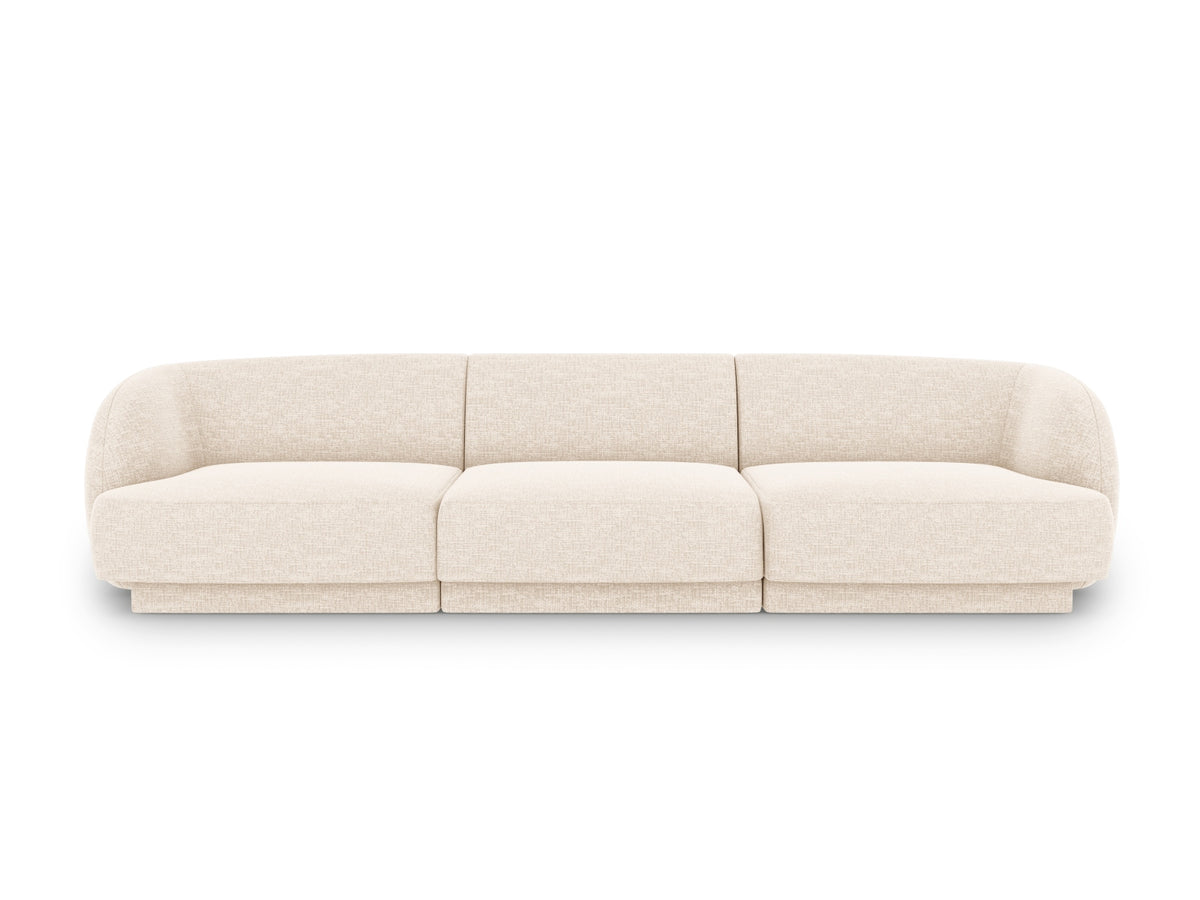 Miley Sofa 3 Sitzer in Light Beige-Haga präsentiert im Onlineshop von KAQTU Design AG. 3er Sofa ist von Micadoni