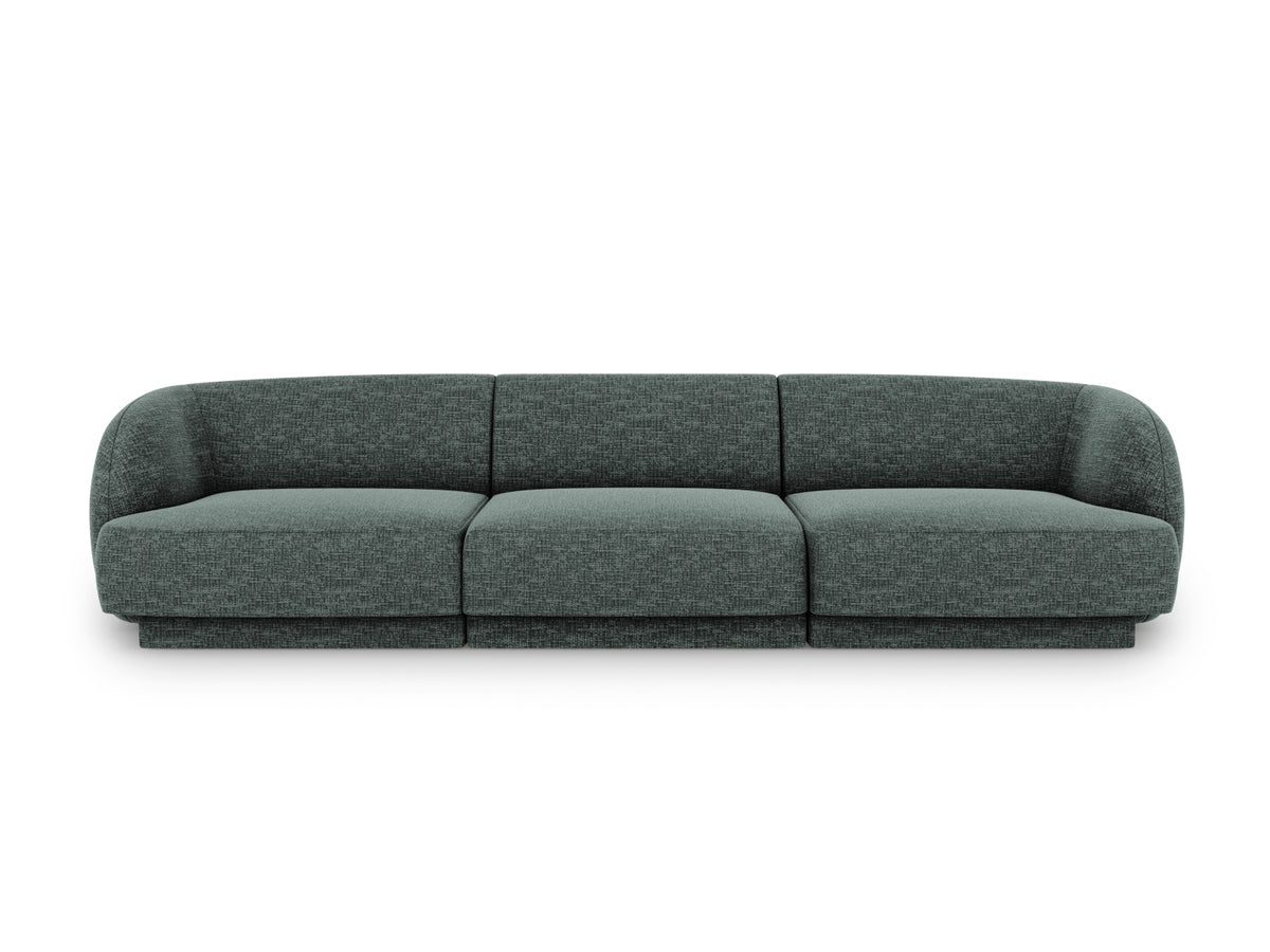 Miley Sofa 3 Sitzer in Petrol-Haga präsentiert im Onlineshop von KAQTU Design AG. 3er Sofa ist von Micadoni