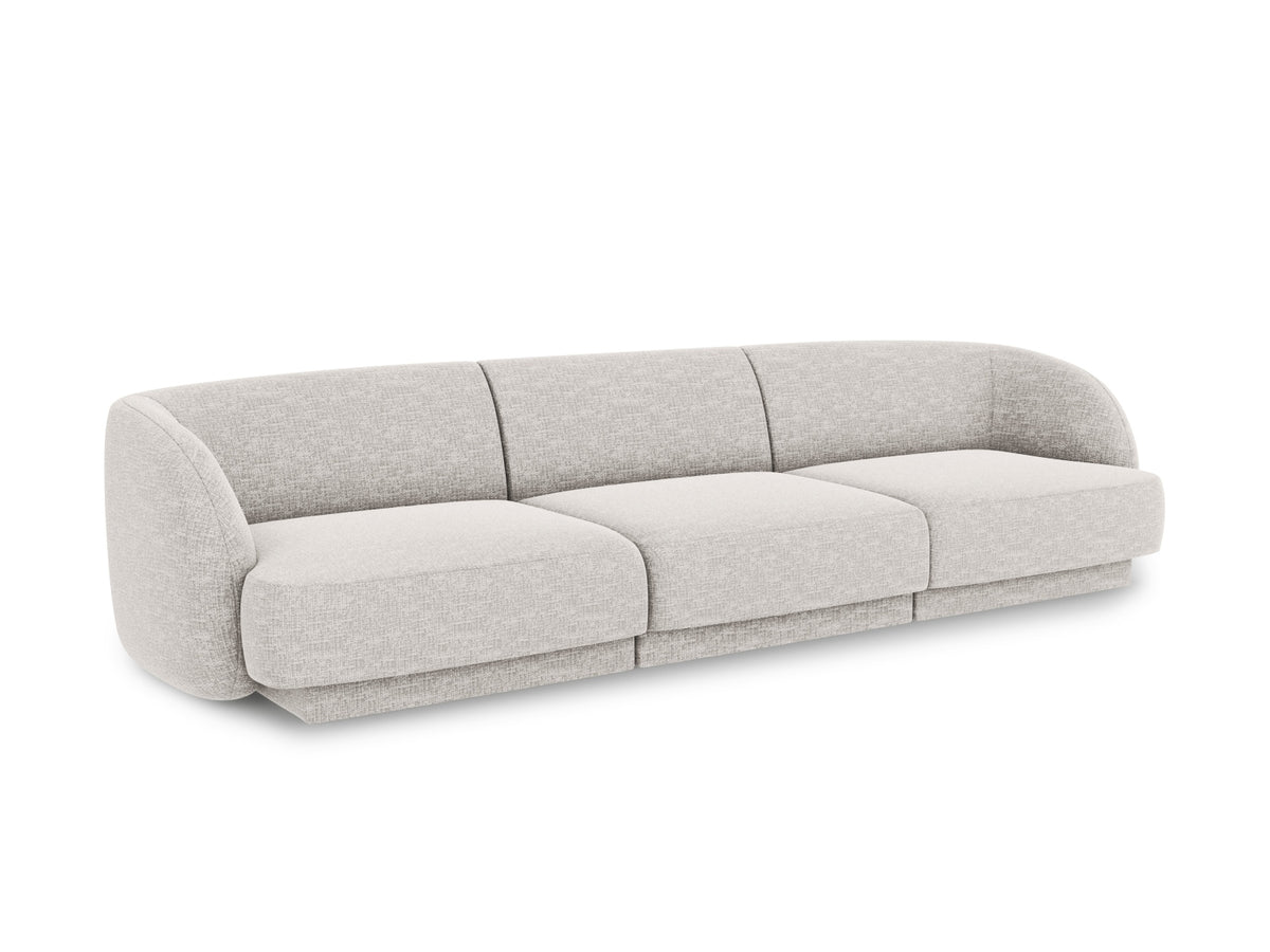 Miley Sofa 3 Sitzer in Light Grey-Haga präsentiert im Onlineshop von KAQTU Design AG. 3er Sofa ist von Micadoni