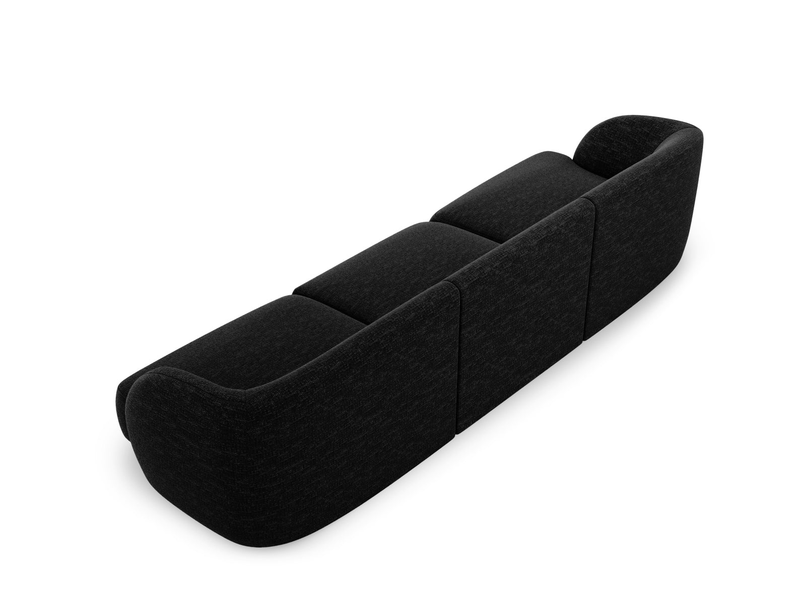 Miley Sofa 3 Sitzer in Black präsentiert im Onlineshop von KAQTU Design AG. 3er Sofa ist von Micadoni