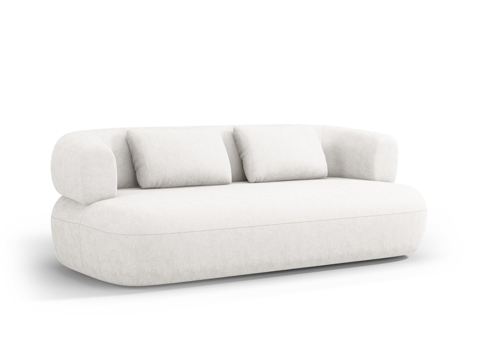 Elegantes Jenny 3-Sitzer Sofa in hellem Beige, ideal für stilvolle Wohnräume. Hochwertige Verarbeitung von Micadoni.