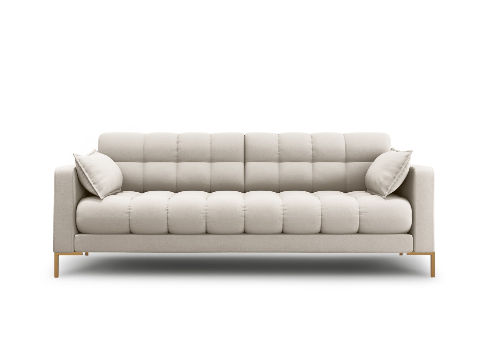 Mamaia Sofa 3 Sitzer in Beige/Gold präsentiert im Onlineshop von KAQTU Design AG. 3er Sofa ist von Micadoni