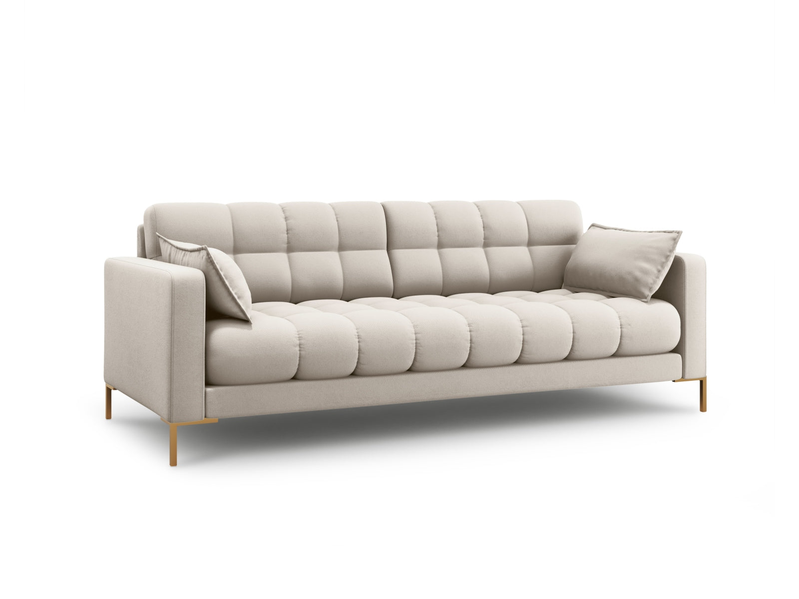 Mamaia Sofa 3 Sitzer in Beige/Gold präsentiert im Onlineshop von KAQTU Design AG. 3er Sofa ist von Micadoni