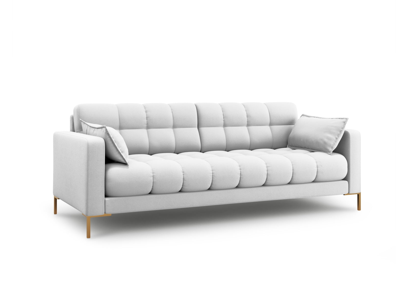 Mamaia Sofa 3 Sitzer in Light Grey/Gold präsentiert im Onlineshop von KAQTU Design AG. 3er Sofa ist von Micadoni
