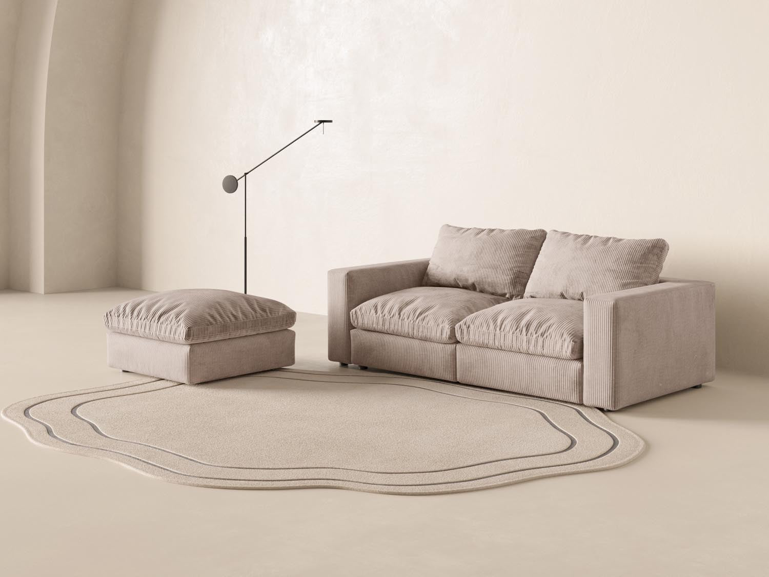 Entdecken Sie das Lazy Modular Sofa 3 Sitzer von Micadoni – stilvolles Design und unvergleichlicher Komfort für Ihr Wohnzimmer. Ideal für gemütliche Abende!