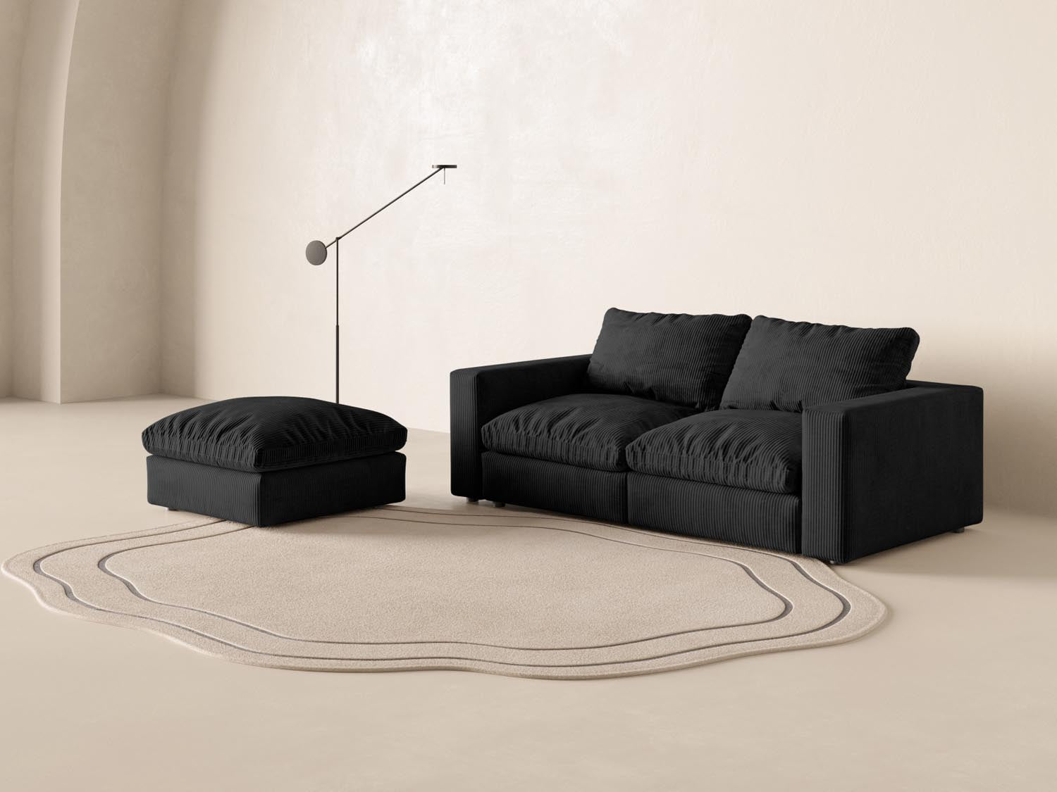 Entdecken Sie das Lazy Modular Sofa 3 Sitzer von Micadoni – stilvolles Design und unvergleichlicher Komfort für Ihr Wohnzimmer. Ideal für gemütliche Abende!