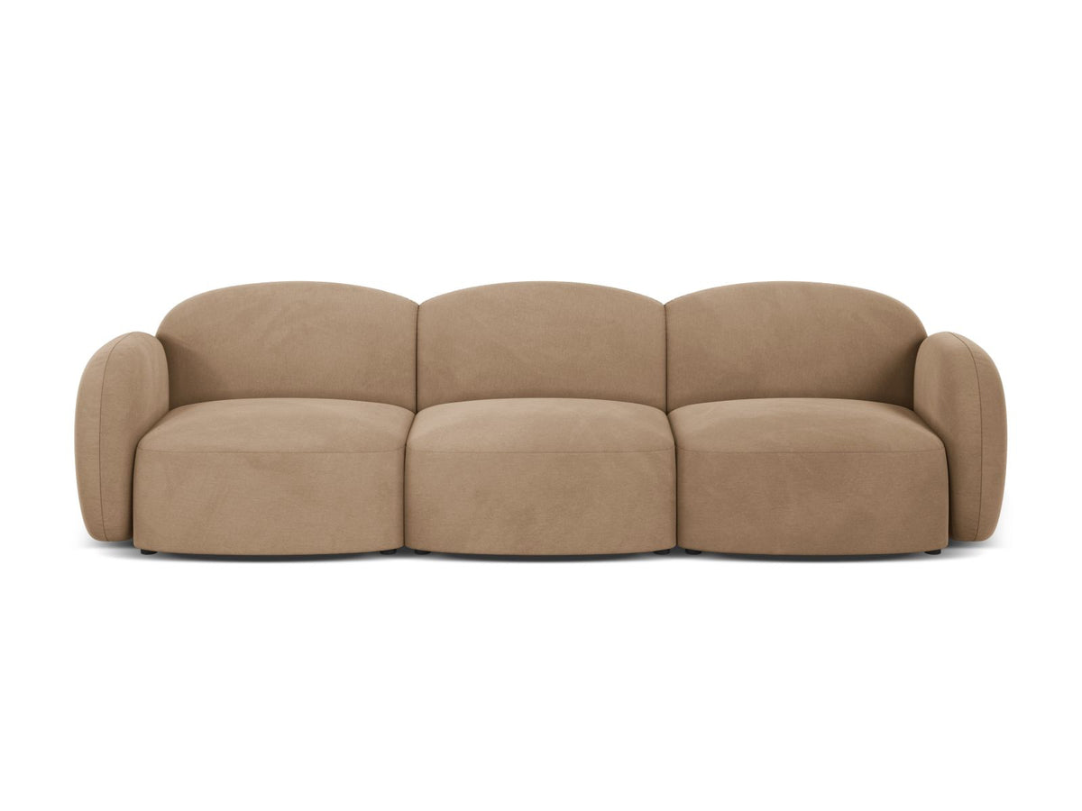 Blair Velour Sofa 3 Sitzer in Sand-Casino präsentiert im Onlineshop von KAQTU Design AG. 3er Sofa ist von Micadoni