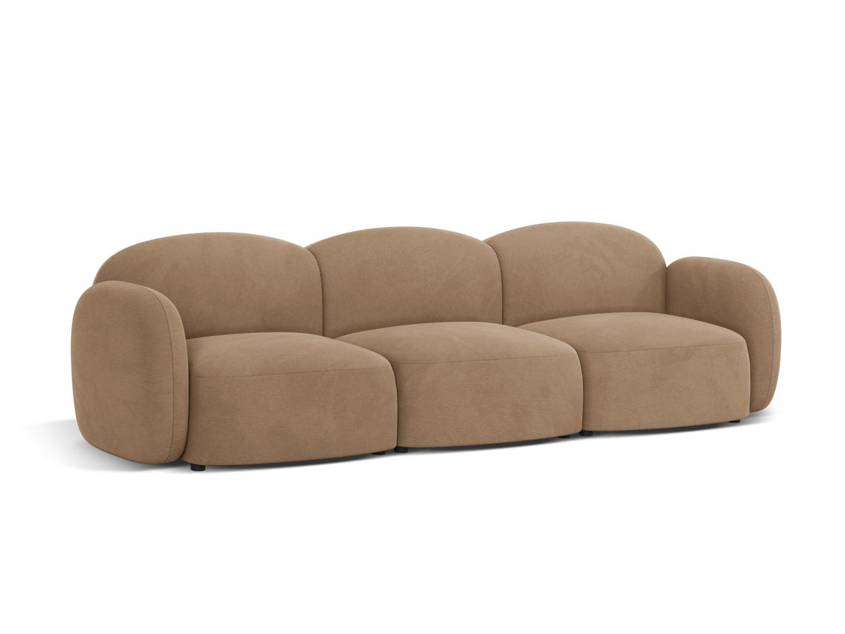 Blair Velour Sofa 3 Sitzer in Sand-Casino präsentiert im Onlineshop von KAQTU Design AG. 3er Sofa ist von Micadoni