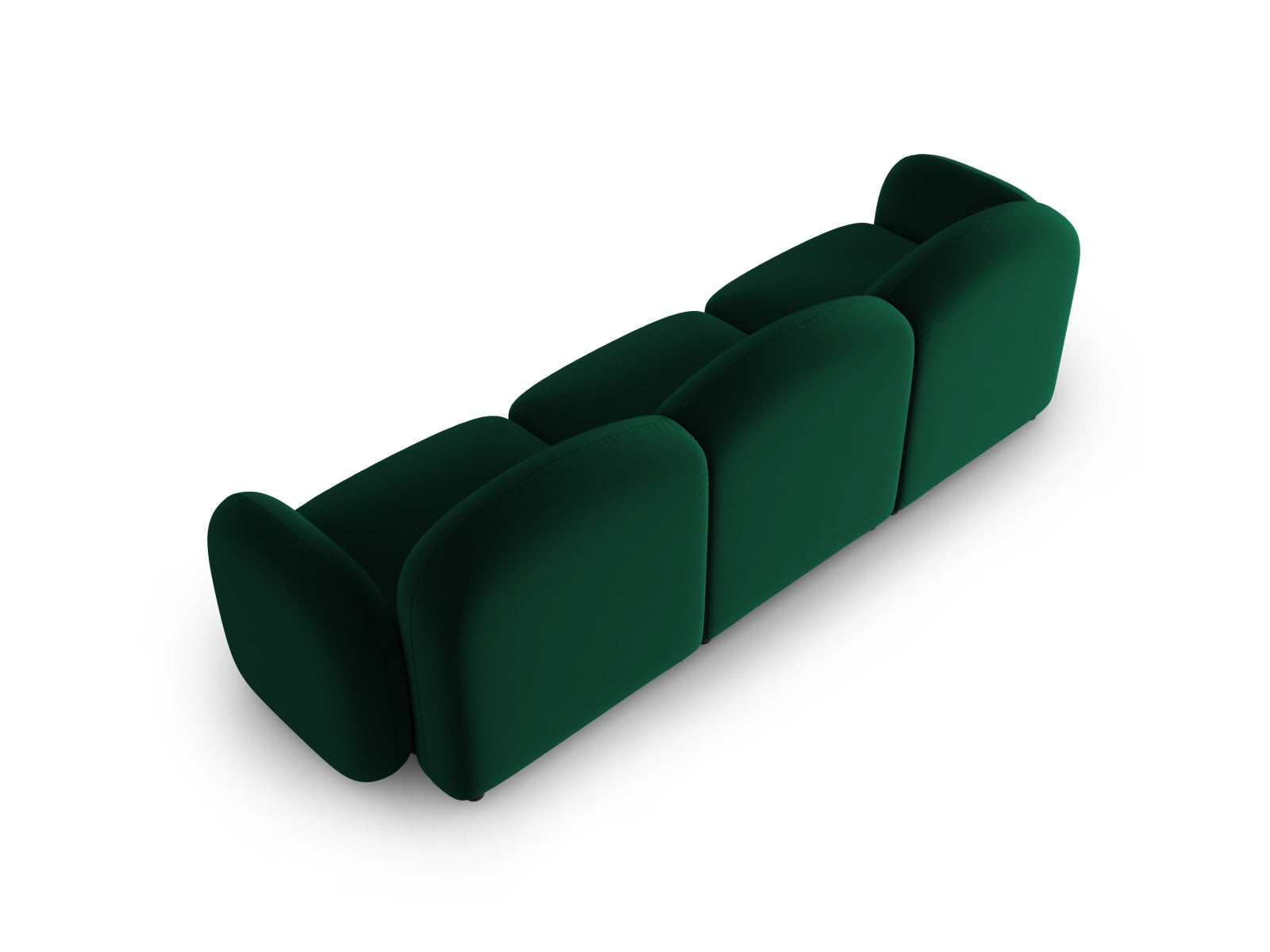 Entdecken Sie das elegante Blair Velour Sofa 3-Sitzer von Micadoni – perfektes Design für Ihr modernes Zuhause, vereint Komfort und Stil.
