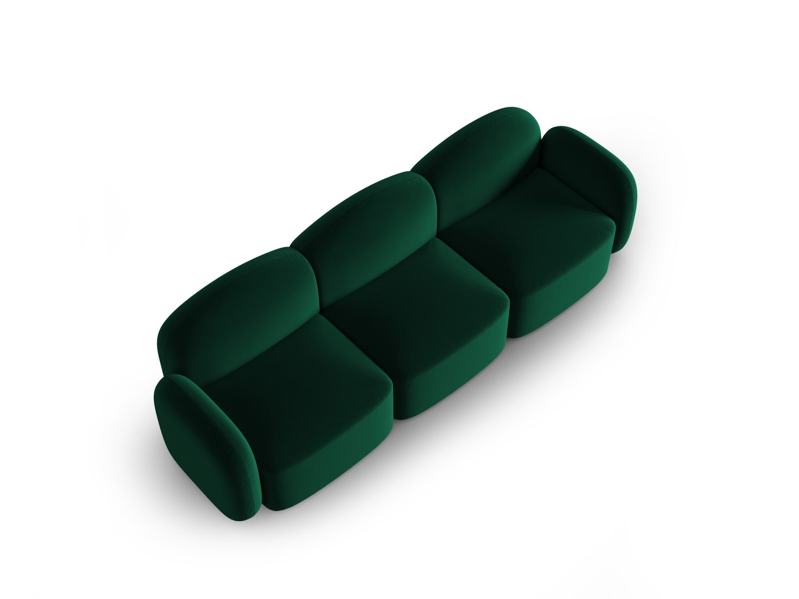 Erleben Sie das stilvolle Blair Velour Sofa 3-Sitzer von Micadoni – ideal für Ihr modernes Zuhause, vereint Eleganz, Komfort und Funktionalität.