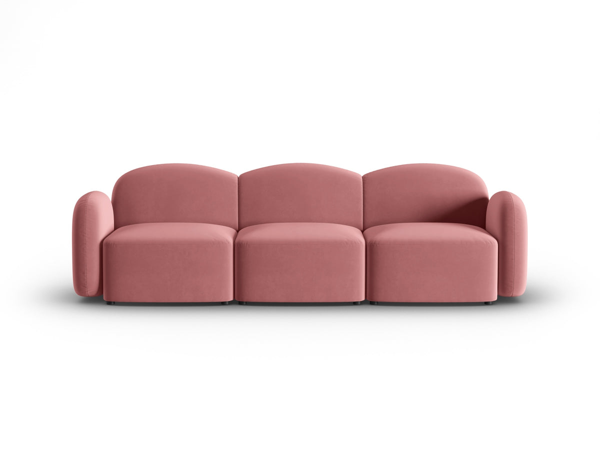 Blair Velour Sofa 3 Sitzer in Flamingo-Casino präsentiert im Onlineshop von KAQTU Design AG. 3er Sofa ist von Micadoni