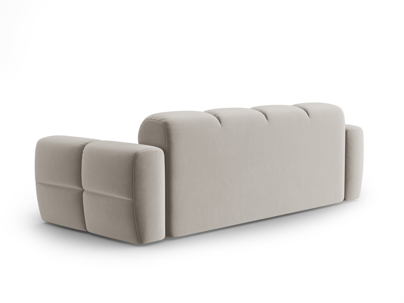 Lisa Velour Sofa 3 Sitzer in Light Beige präsentiert im Onlineshop von KAQTU Design AG. 3er Sofa ist von Micadoni
