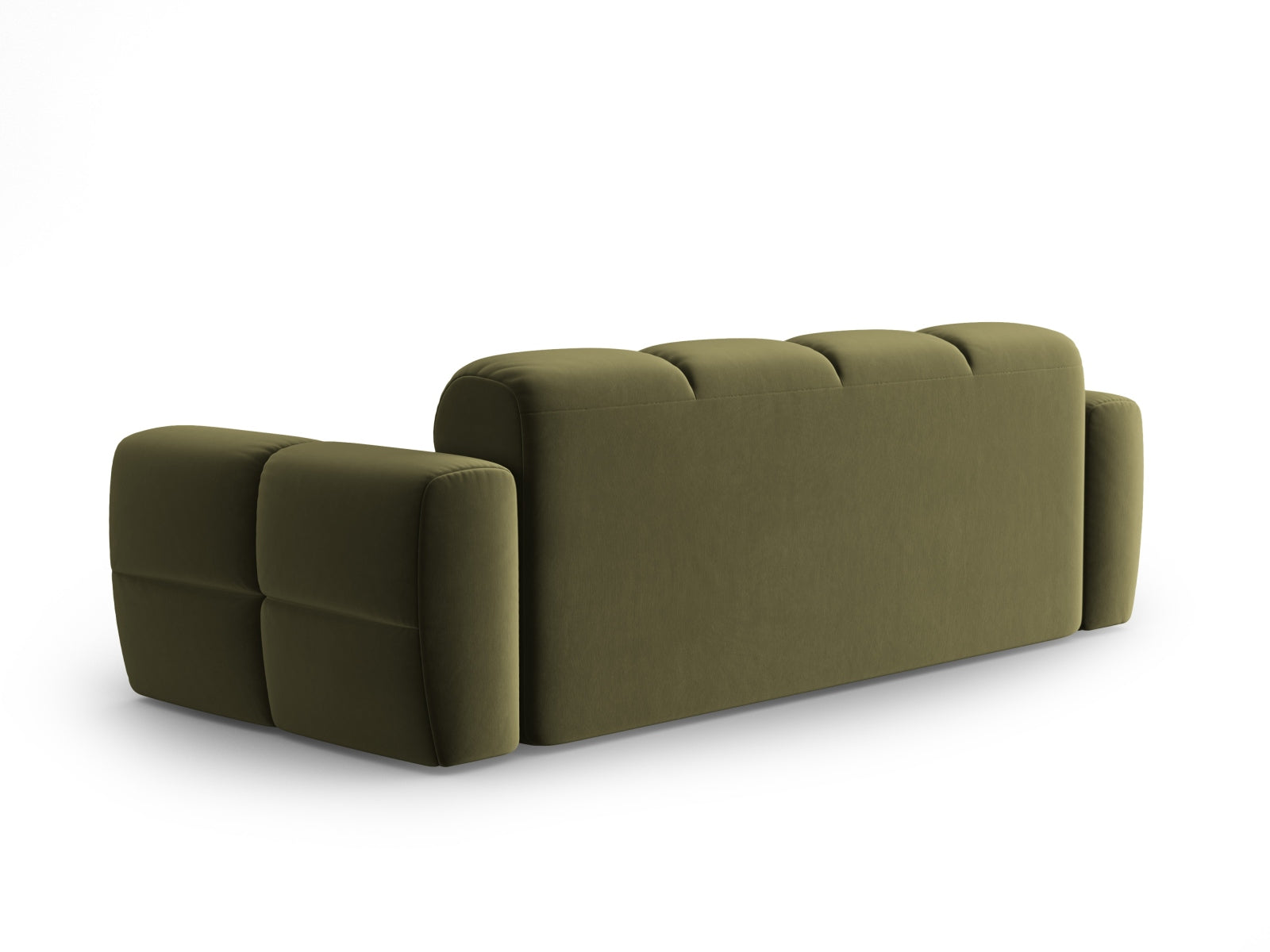 Lisa Velour Sofa 3 Sitzer in Light Green präsentiert im Onlineshop von KAQTU Design AG. 3er Sofa ist von Micadoni