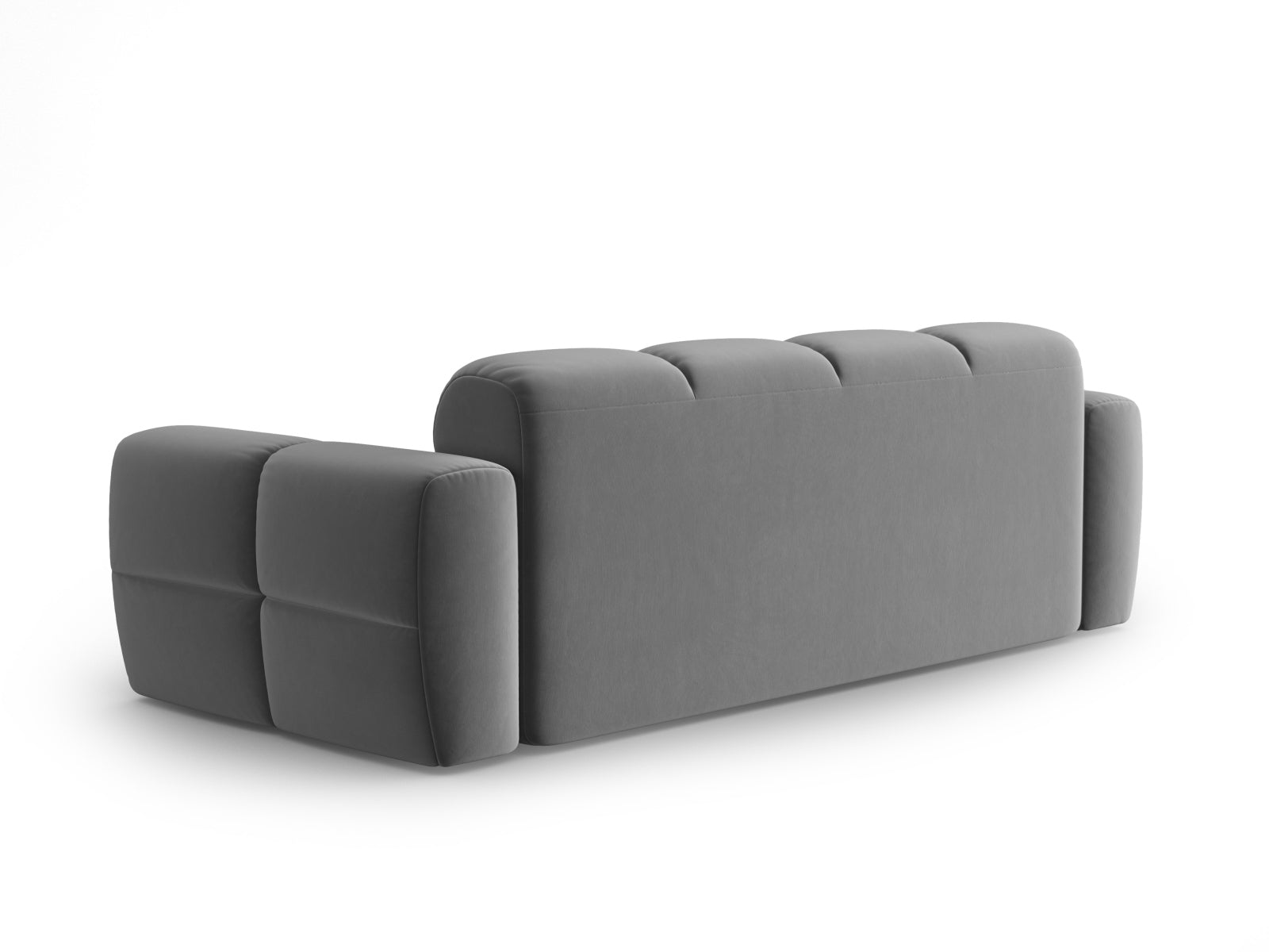 Lisa Velour Sofa 3 Sitzer in Light Grey präsentiert im Onlineshop von KAQTU Design AG. 3er Sofa ist von Micadoni