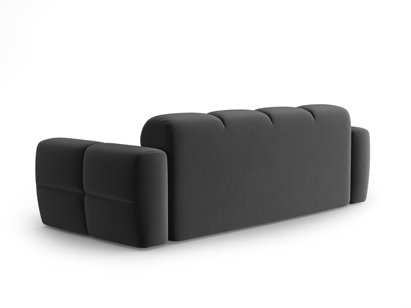 Lisa Velour Sofa 3 Sitzer in Dark Grey präsentiert im Onlineshop von KAQTU Design AG. 3er Sofa ist von Micadoni