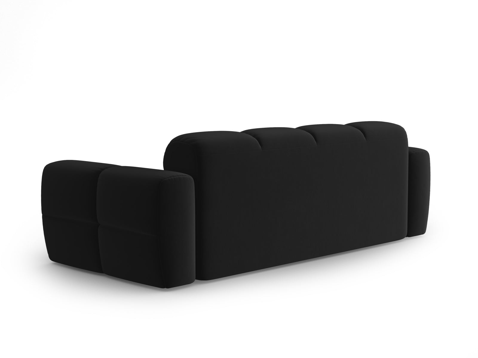 Lisa Velour Sofa 3 Sitzer in Black präsentiert im Onlineshop von KAQTU Design AG. 3er Sofa ist von Micadoni